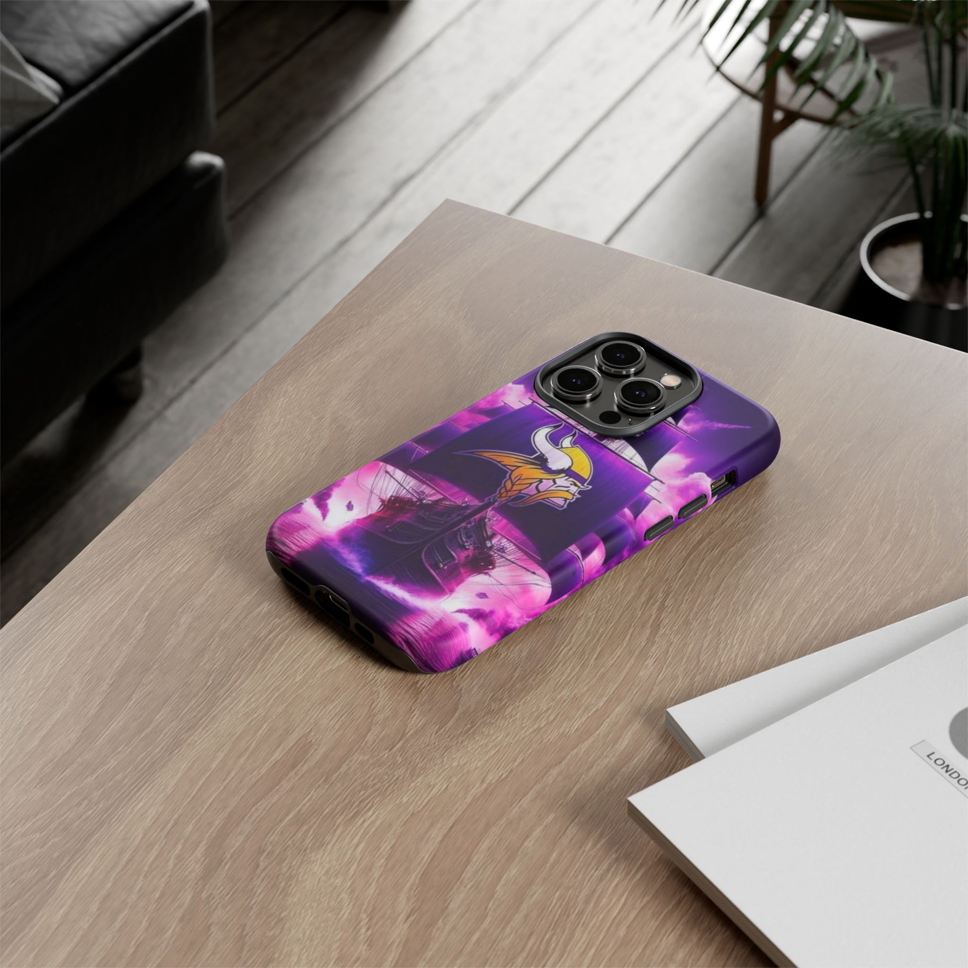 Minnesota Vikings Ship Football Phone Case, Tough Cases for iPhones, Samsung, and Pixel