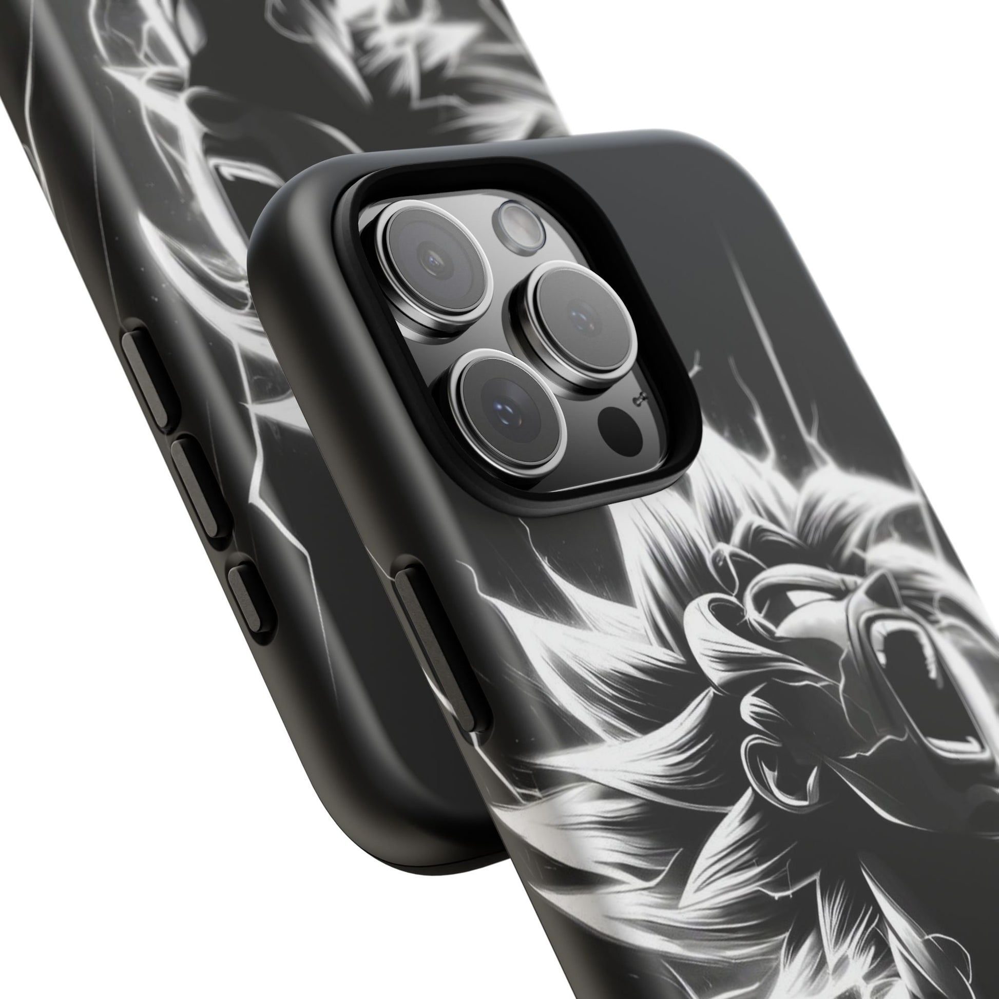 Anime Saiyan Rage Dragon ball Z Tough Cases for iPhones, Samsung, and Pixel