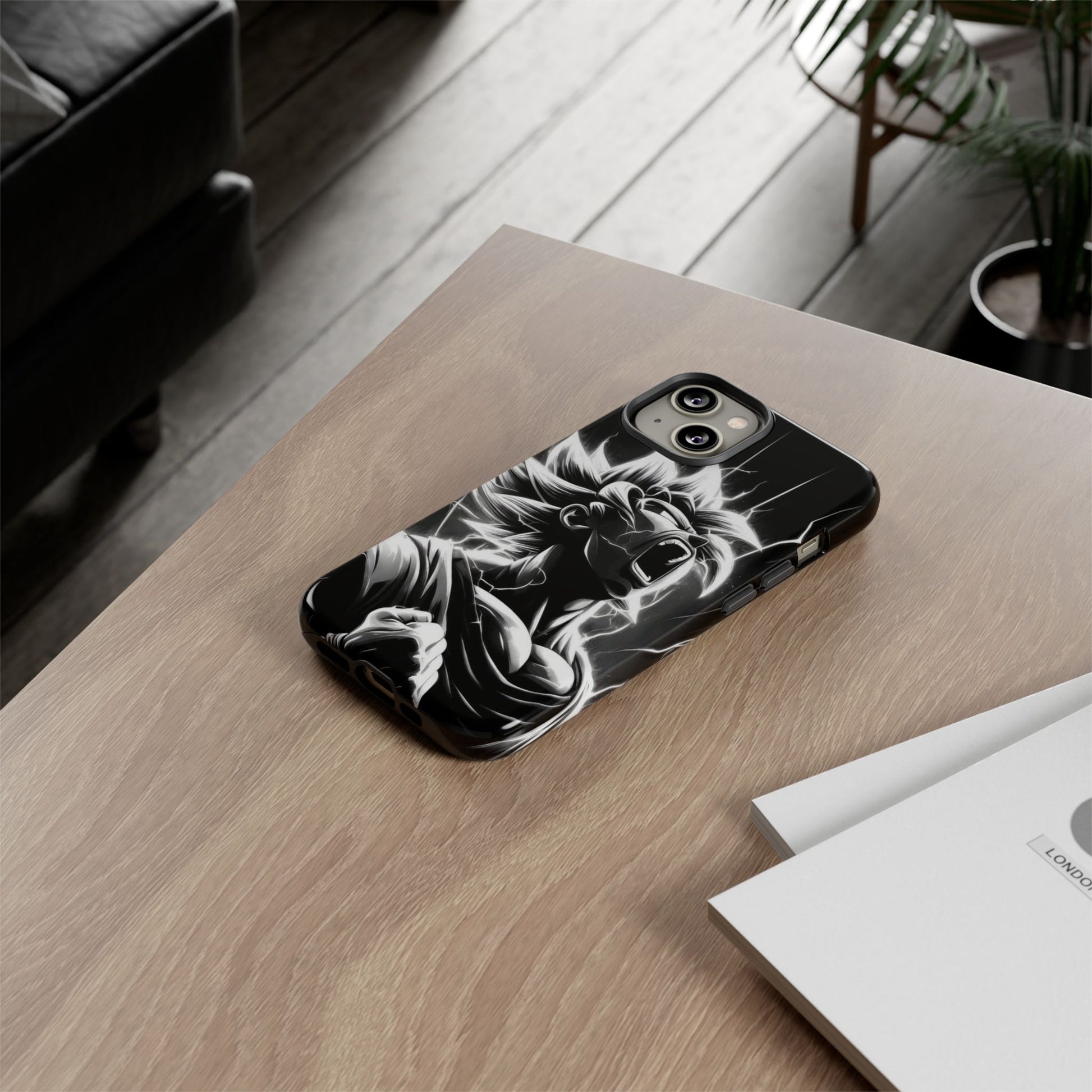 Anime Saiyan Rage Dragon ball Z Tough Cases for iPhones, Samsung, and Pixel