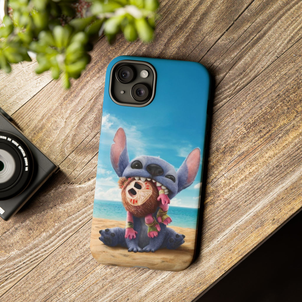 Stitch Beach Sunset Landscape Phone Case for iPhone, Samsung Galaxy, & Pixel Phones