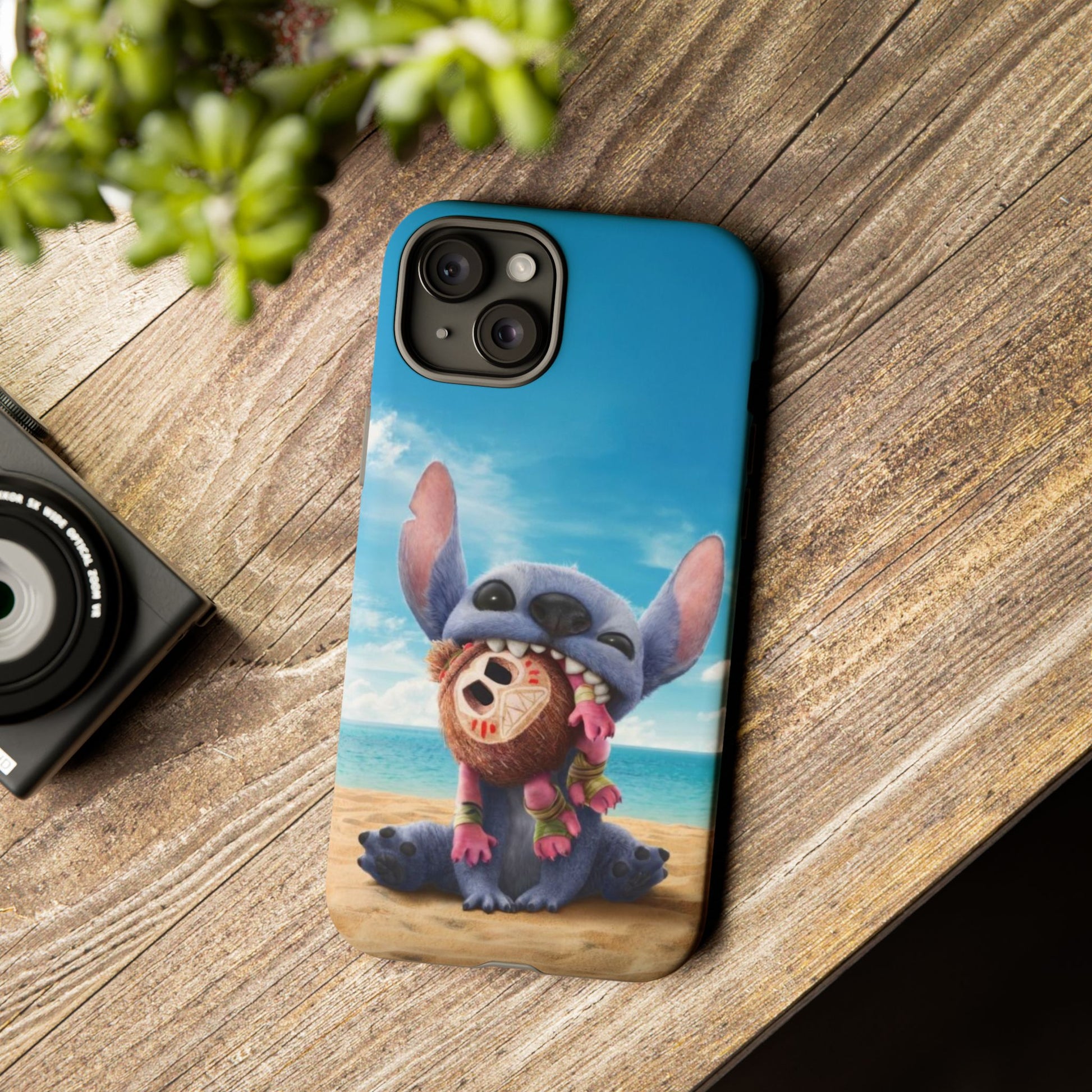 Stitch Beach Sunset Landscape Phone Case for iPhone, Samsung Galaxy, & Pixel Phones
