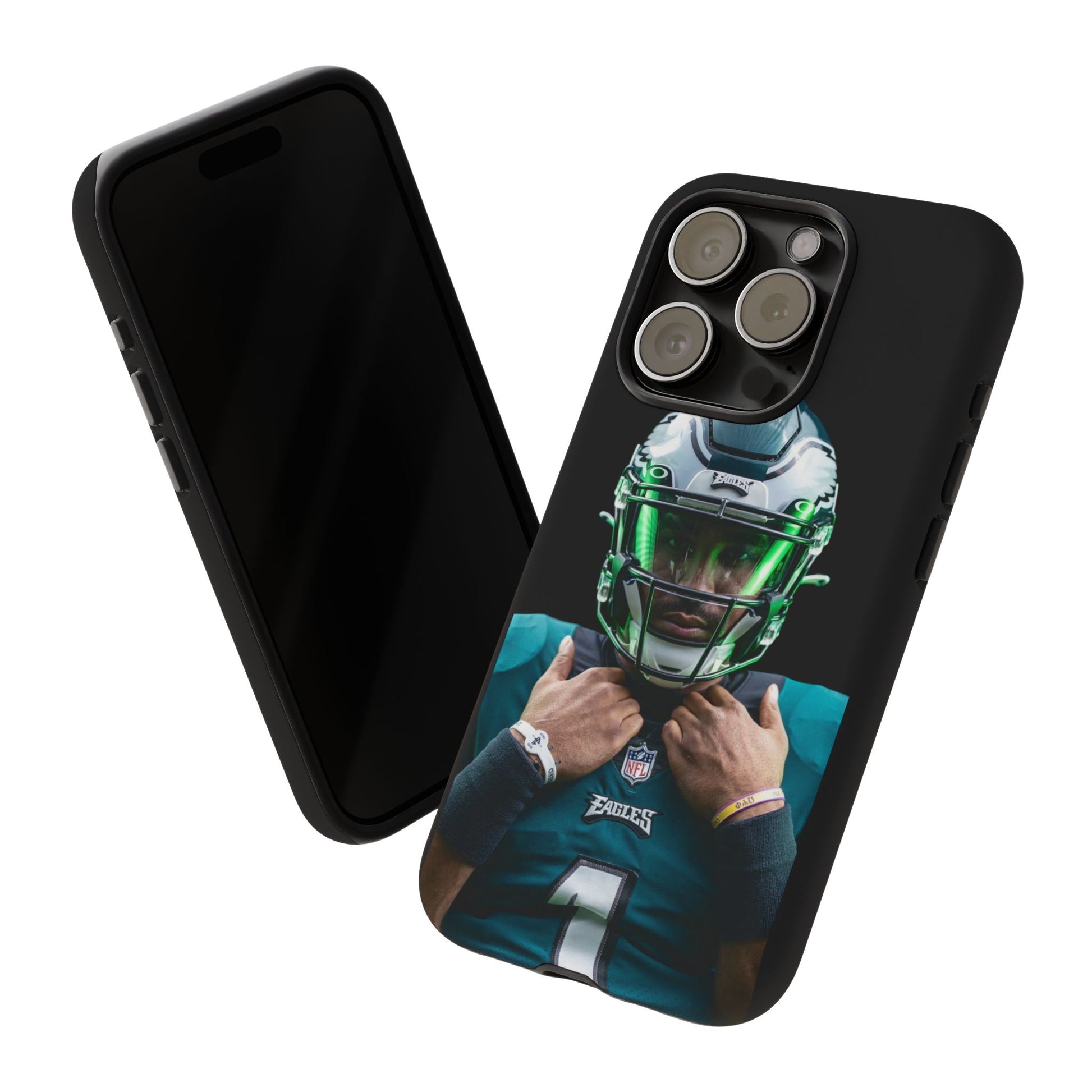 Eagles Football Jalen Hurts Tough Cases for iPhones, Samsung, and Pixel