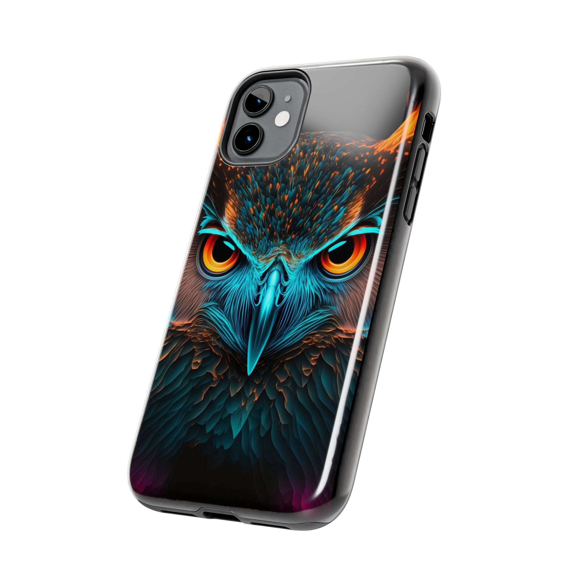Neon Owl Theme Phone Cases for iPhones & Samsung Phones