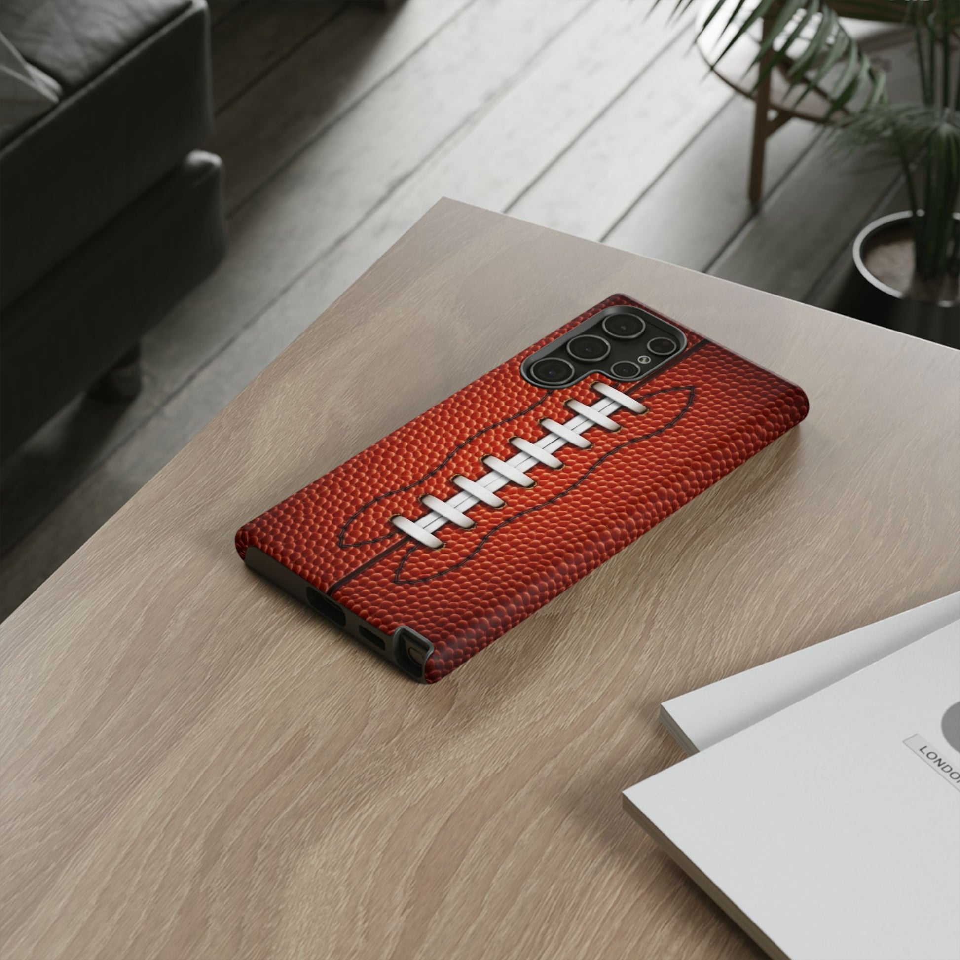 Football Pigskin Print Tough Cases for iPhones, Samsung, and Pixel