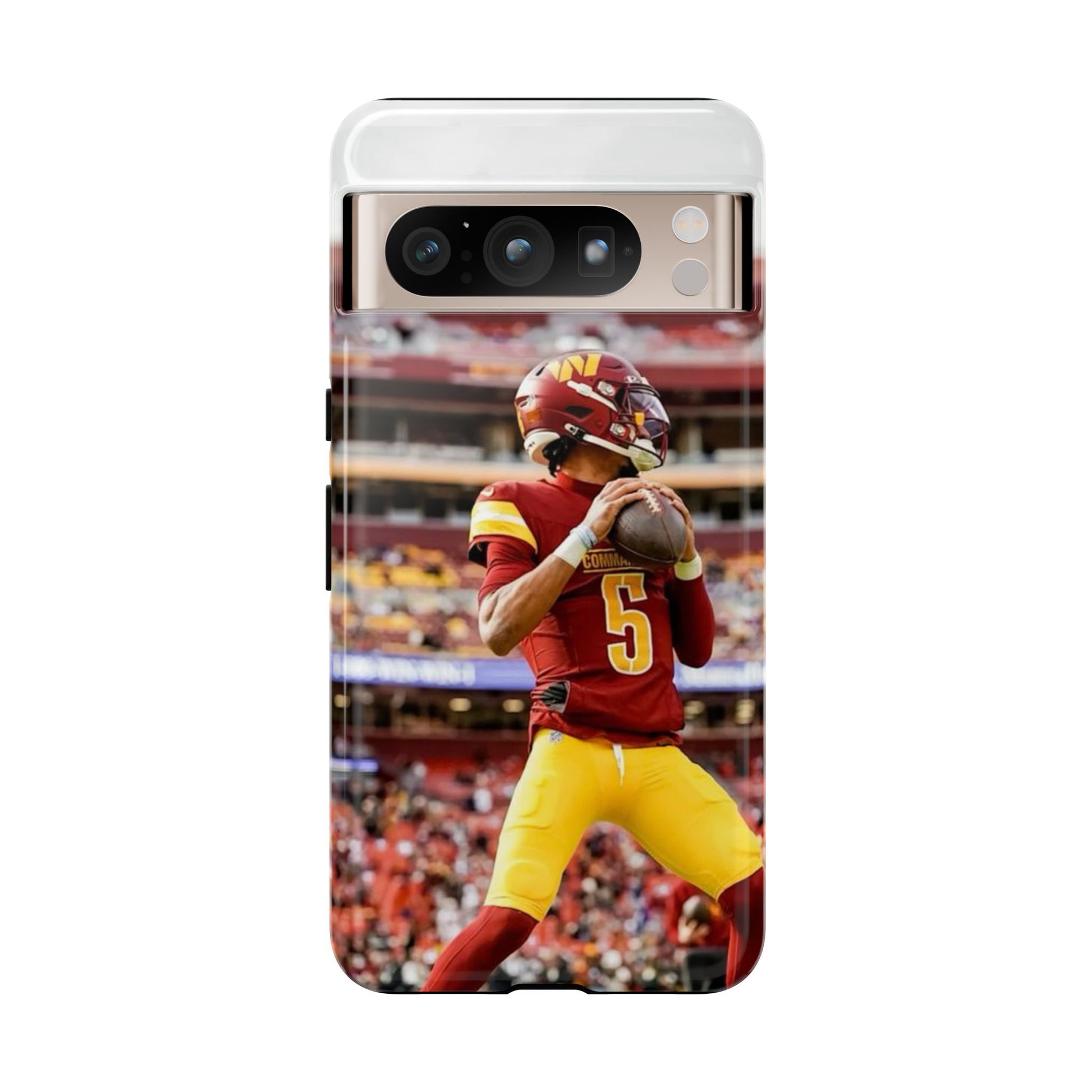 Jayden Daniels Washington Football Tough Cases for iPhones, Samsung, and Pixel