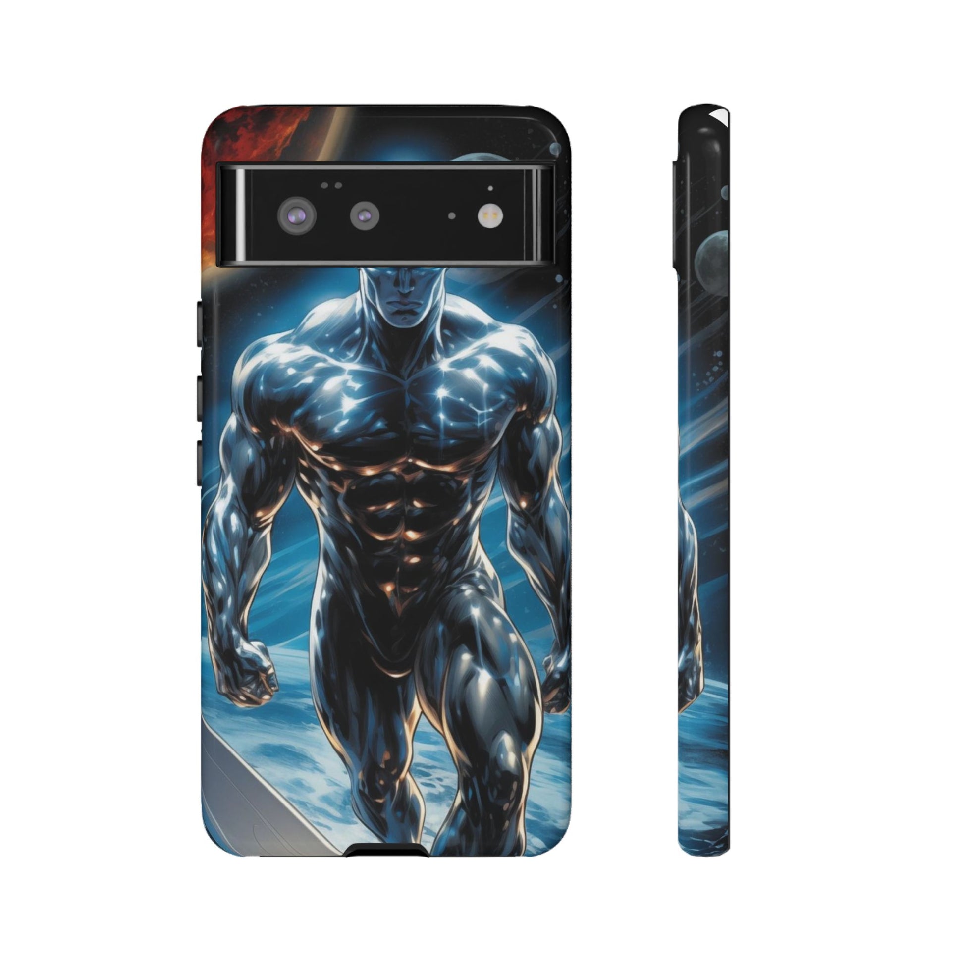 The Silver Surfer Comic Art Phone Case, Tough Cases for iPhones, Samsung, and Pixel