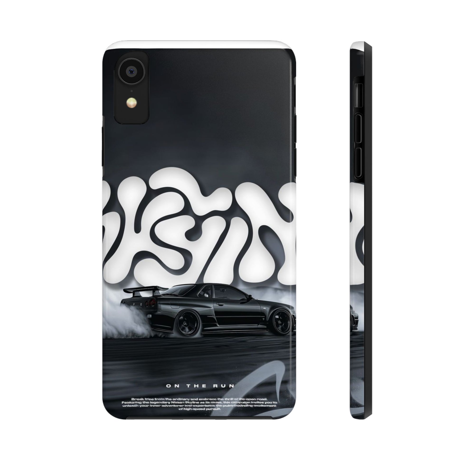 Drifting Skyline Racing Car Theme Phone Case for iPhone & Samsung Galaxy Phones