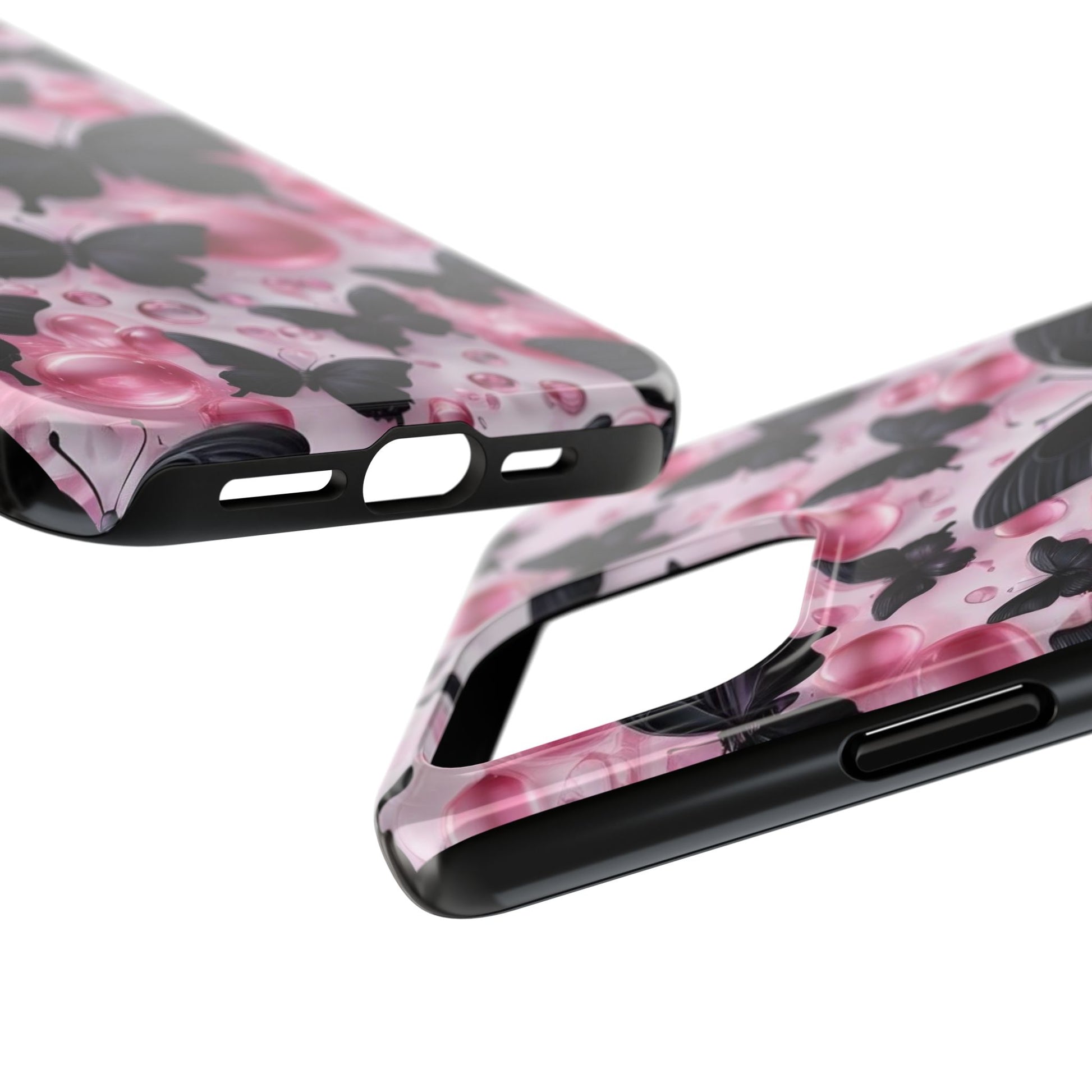 Pearls and Butterflies Theme Phone Cases for iPhones & Samsung Phones