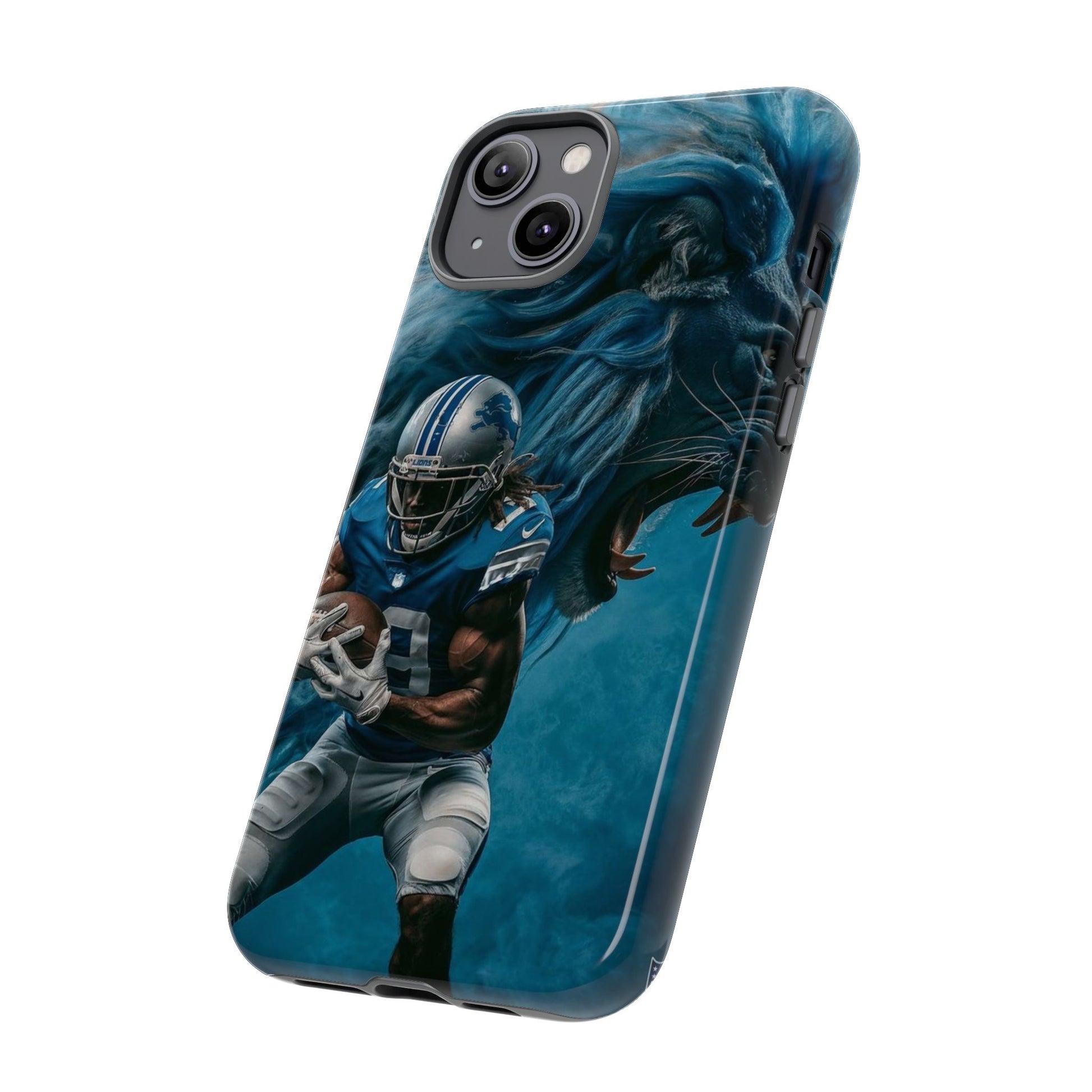 Detroit Lions Player Football Phone Case, Tough Cases for iPhones, Samsung, and Pixel