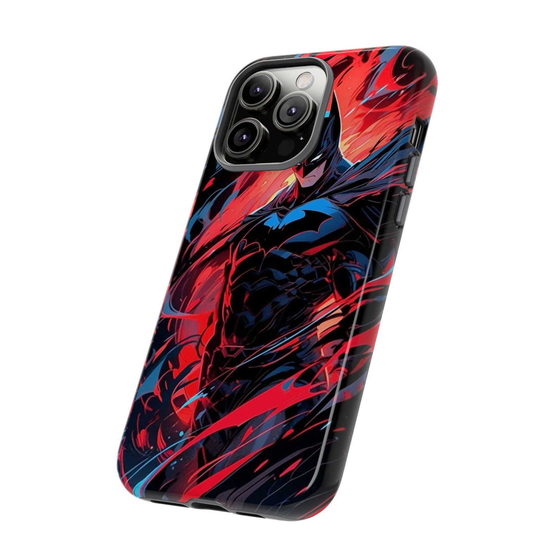 The Dark Knight Batman Art Tough Cases for iPhones, Samsung, and Pixel