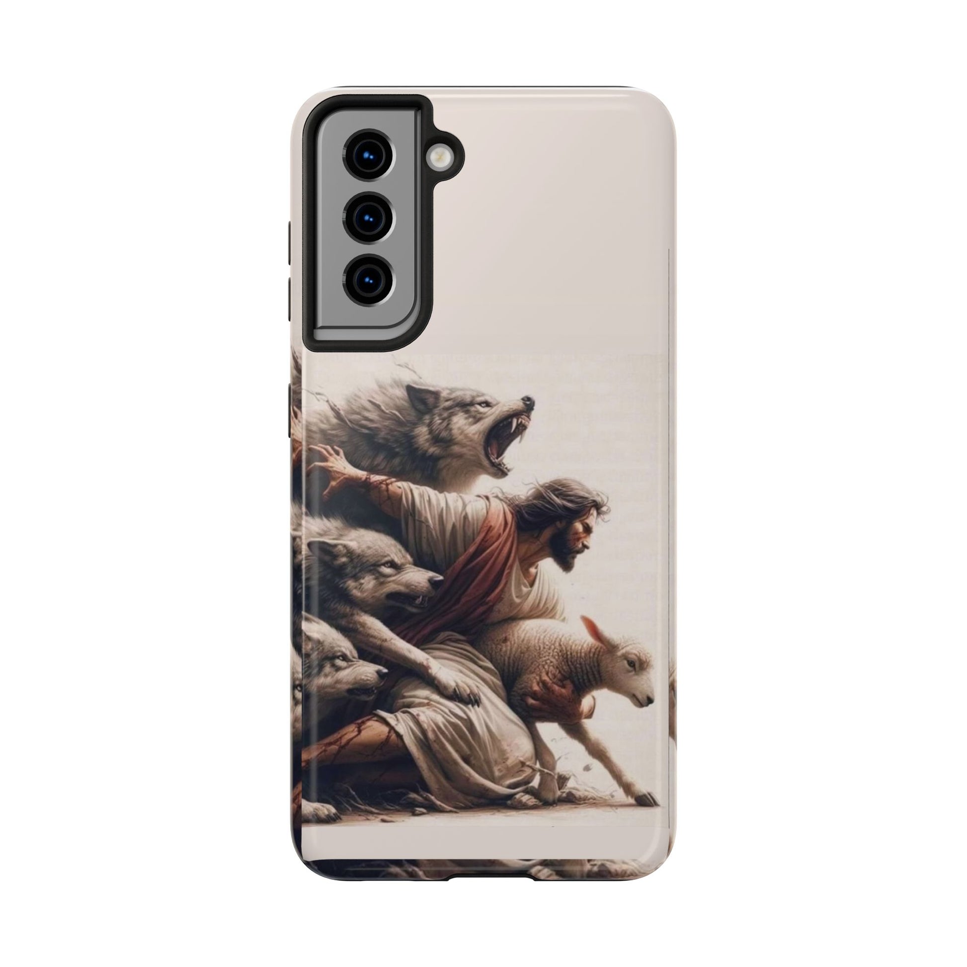 Jesus x Wolves Christian Themed Tough Phone Cases for Iphones & Samsung Phones