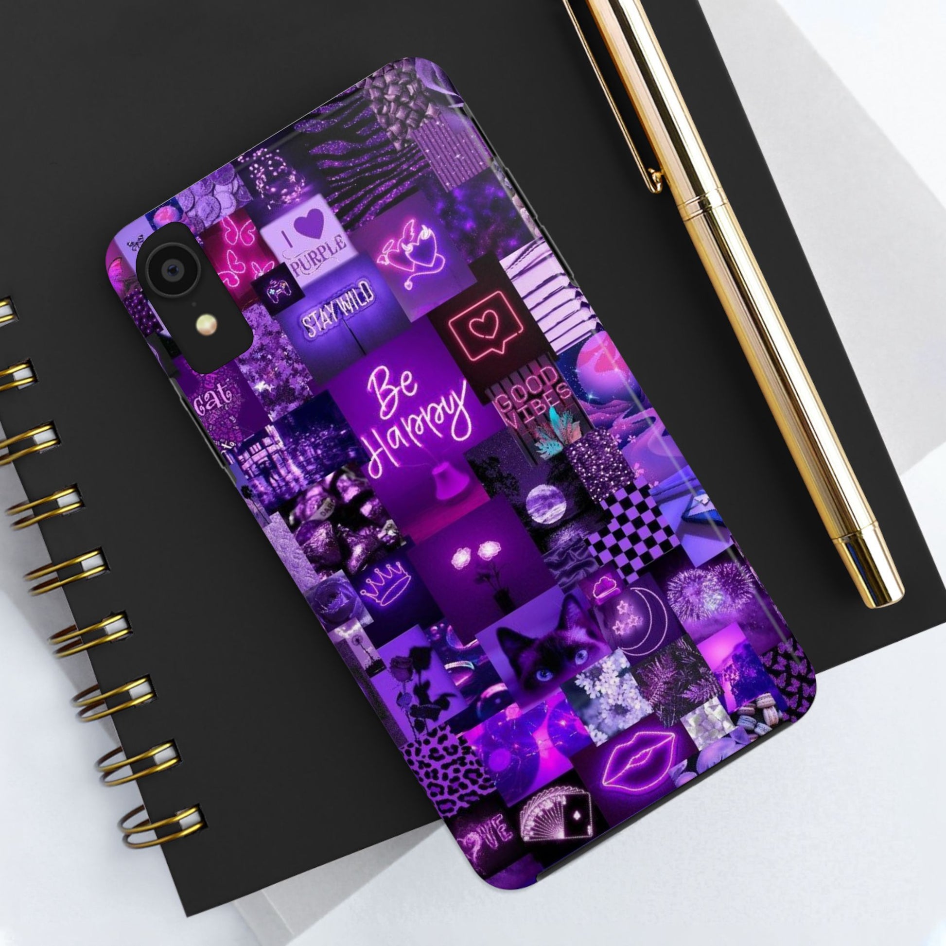 Be Happy Themed Tough Phone Cases for Iphones & Samsung Phones