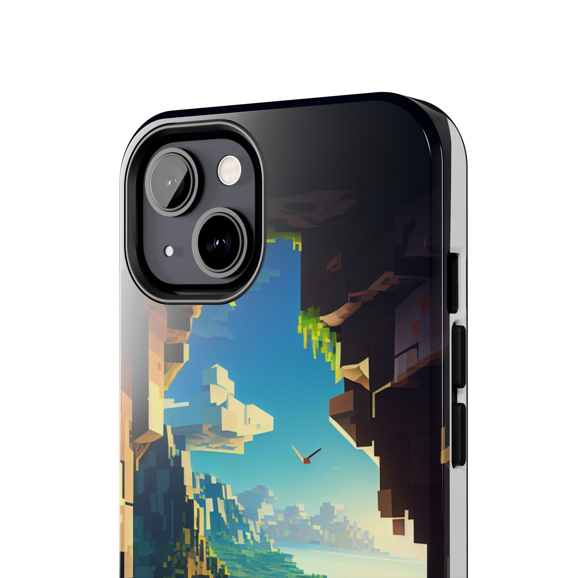 World of Minecraft Tough Phone Cases for Iphones & Samsung Phones Durable