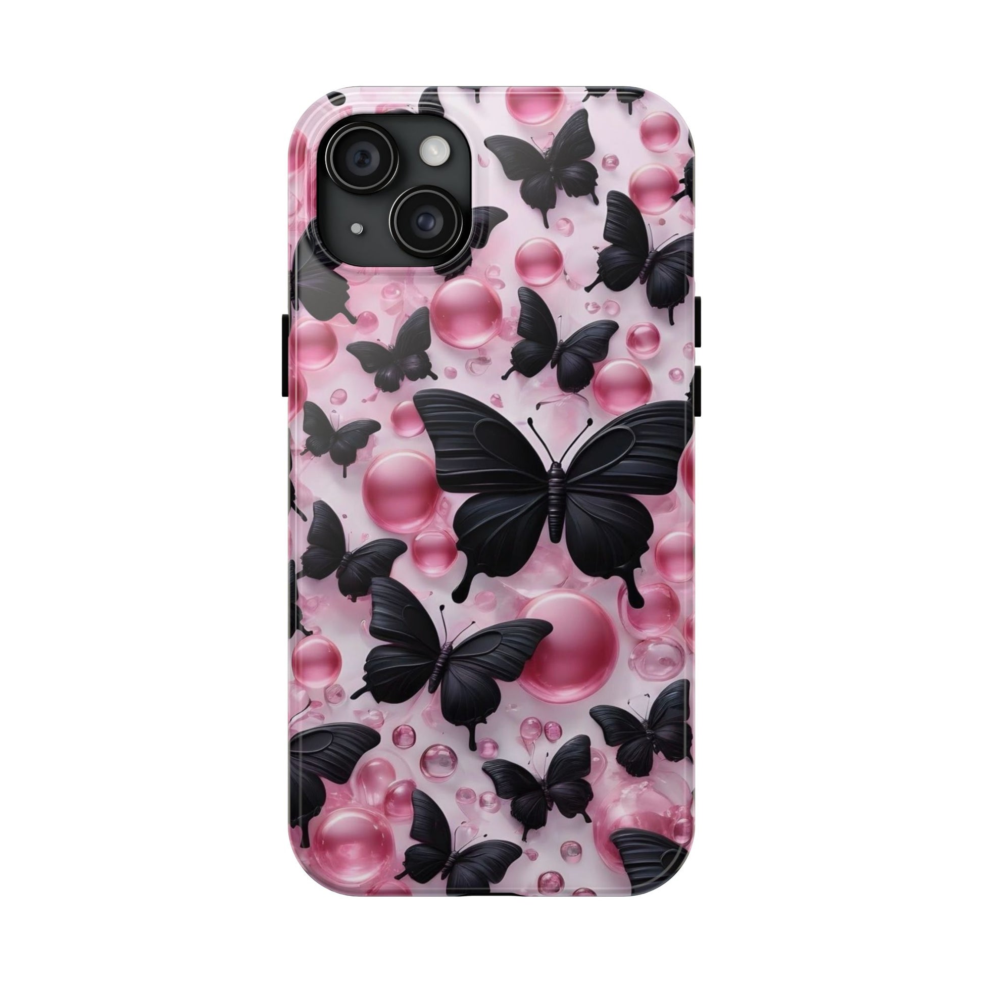 Pearls and Butterflies Theme Phone Cases for iPhones & Samsung Phones
