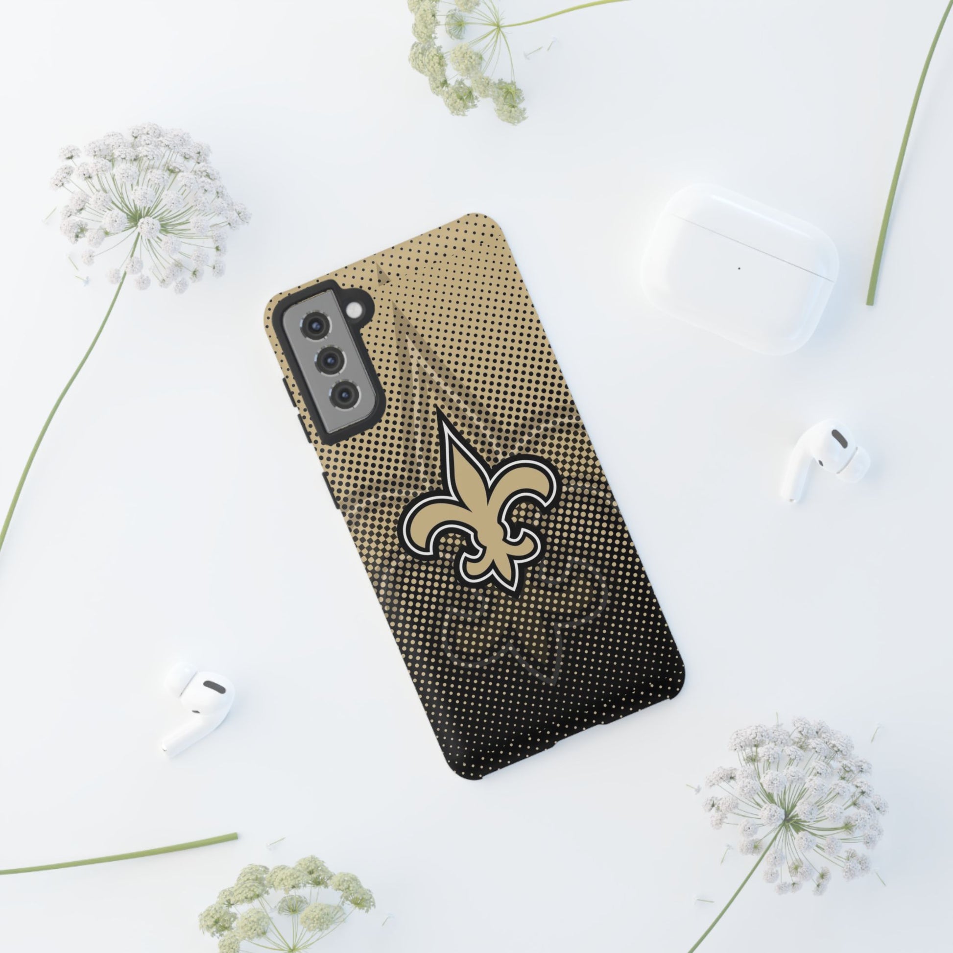 New Orleans Football Saints Logo Tough Cases for iPhones, Samsung, and Pixel
