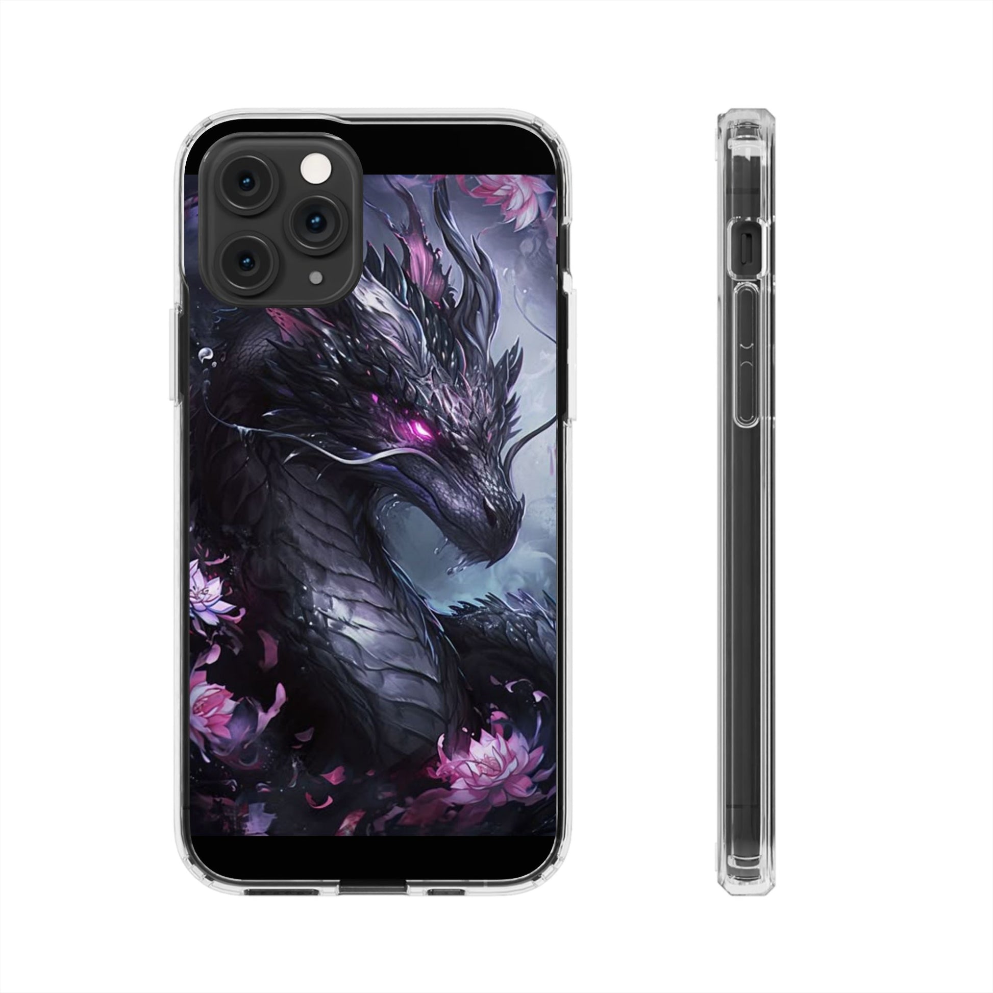 Phone Cases, Purple Dragon Design, iPhone Samsung Case, Protective Cover, Unique