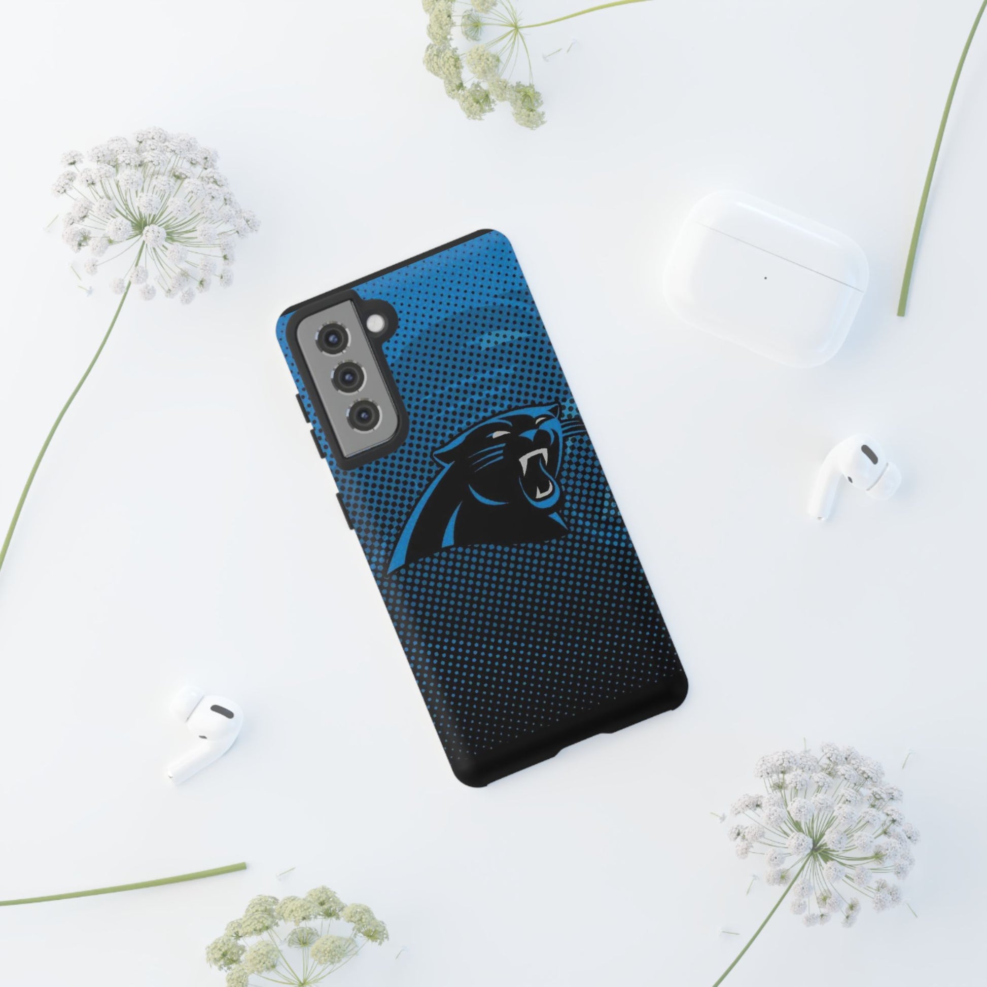 Carolina Panthers Football Logo Tough Cases for iPhones, Samsung, and Pixel