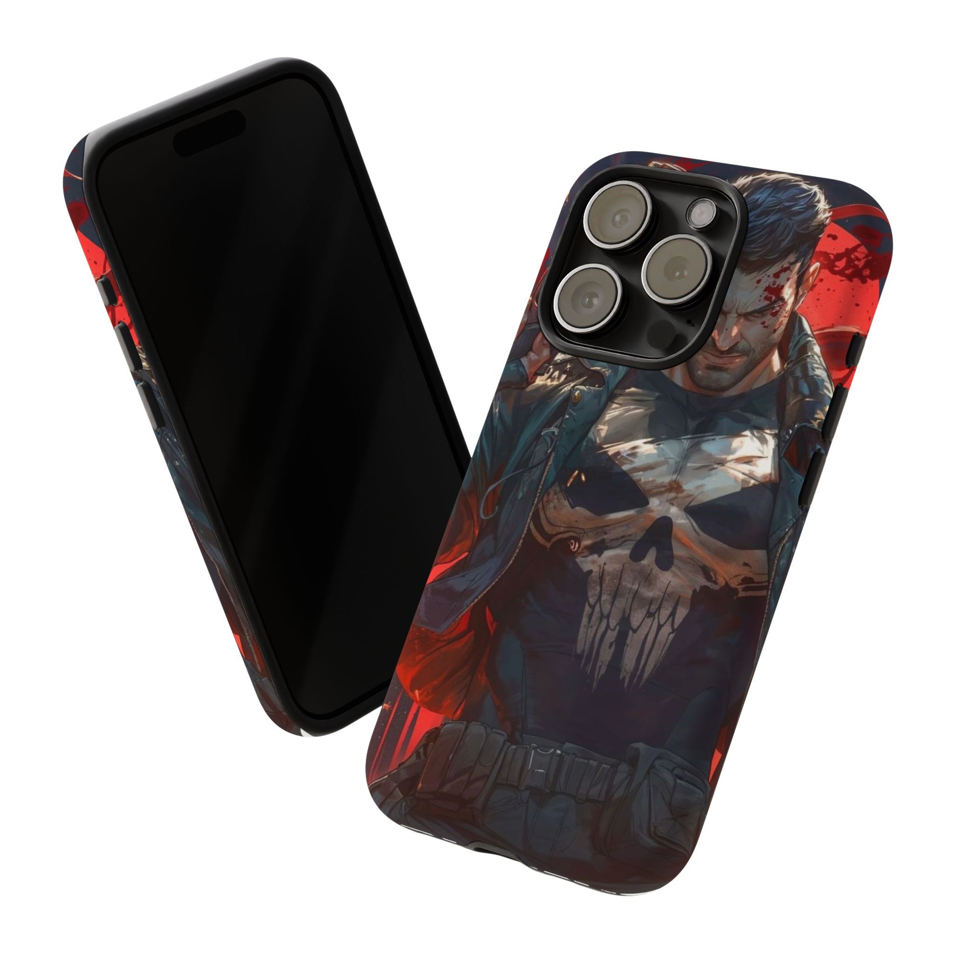 Punisher Tough Cases for iPhones, Samsung, and Pixel