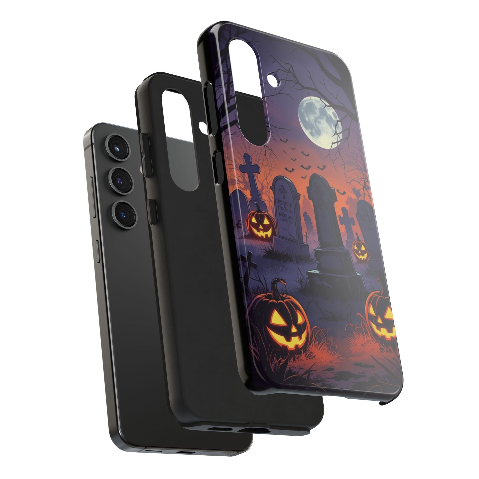 Graveyard Halloween Theme Phone Cases for iPhones & Samsung Phones