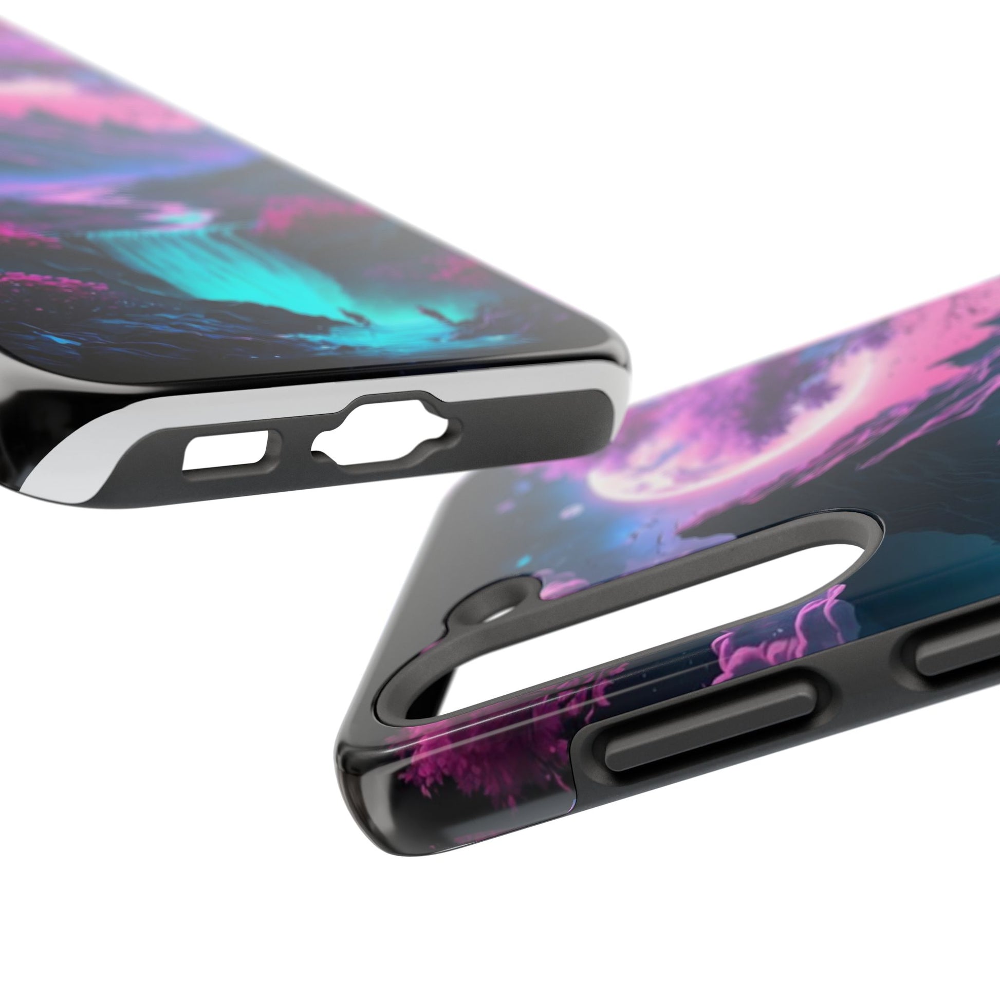 Cherry Blossoms in Japan Themed Tough Phone Cases for Iphones & Samsung Phones