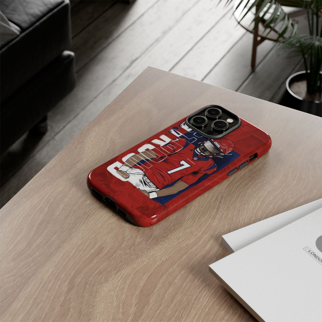 Houston Texans Football CJ Stroud Tough Cases for iPhones, Samsung, and Pixel