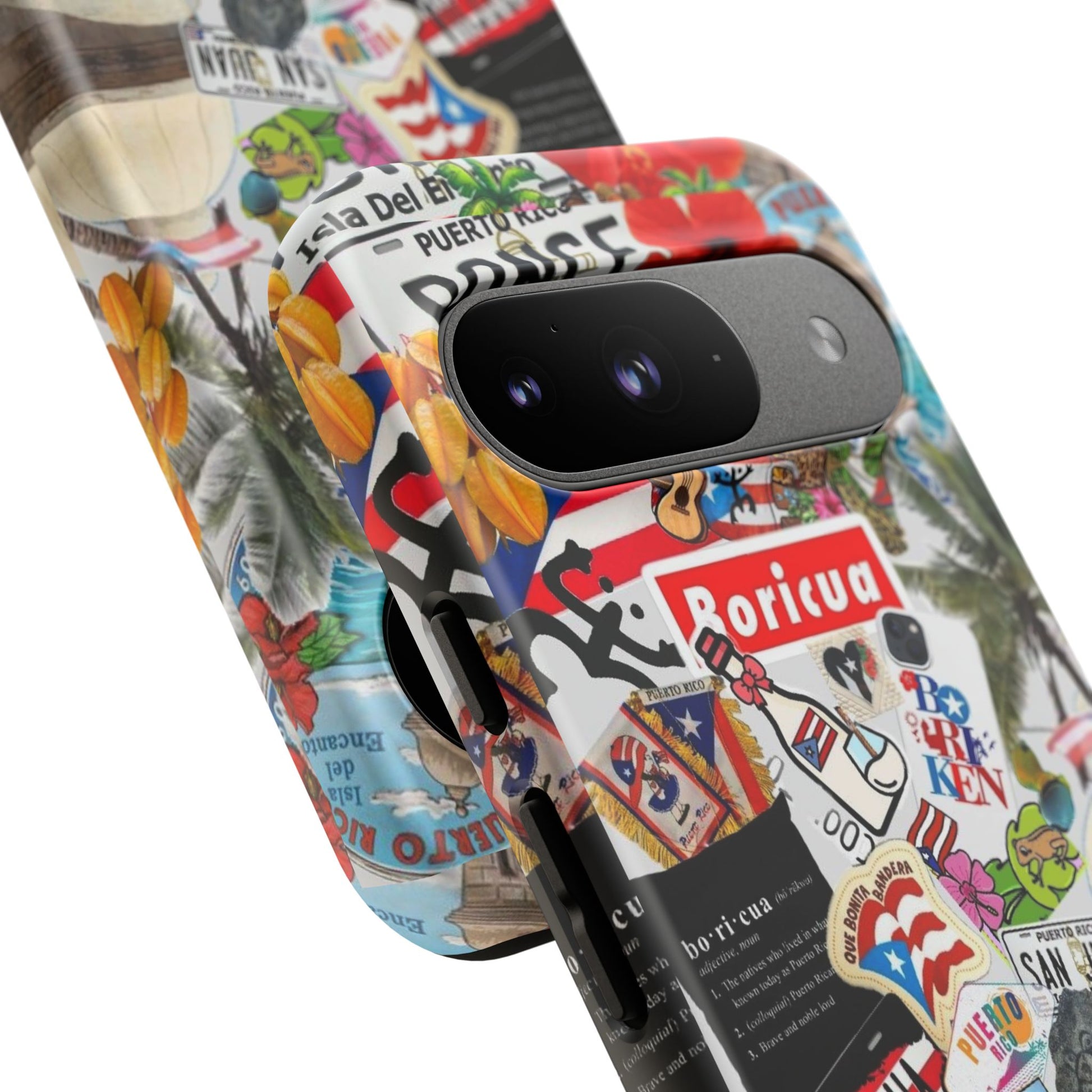 Puerto Rico Boricua Art Tough Cases for iPhones, Samsung, and Pixel