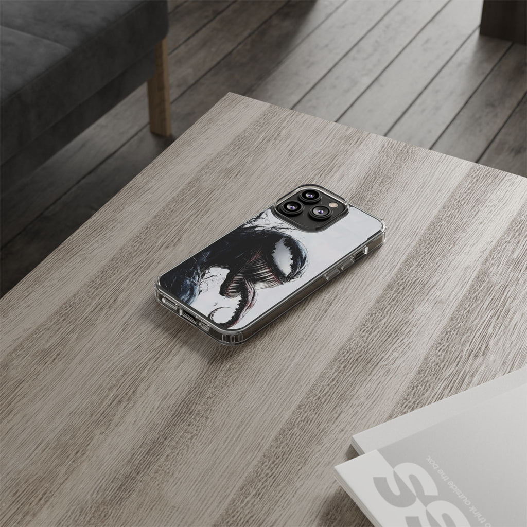Phone Case, Venom Villain Comic Book Themed Clear Case for Select Phones,