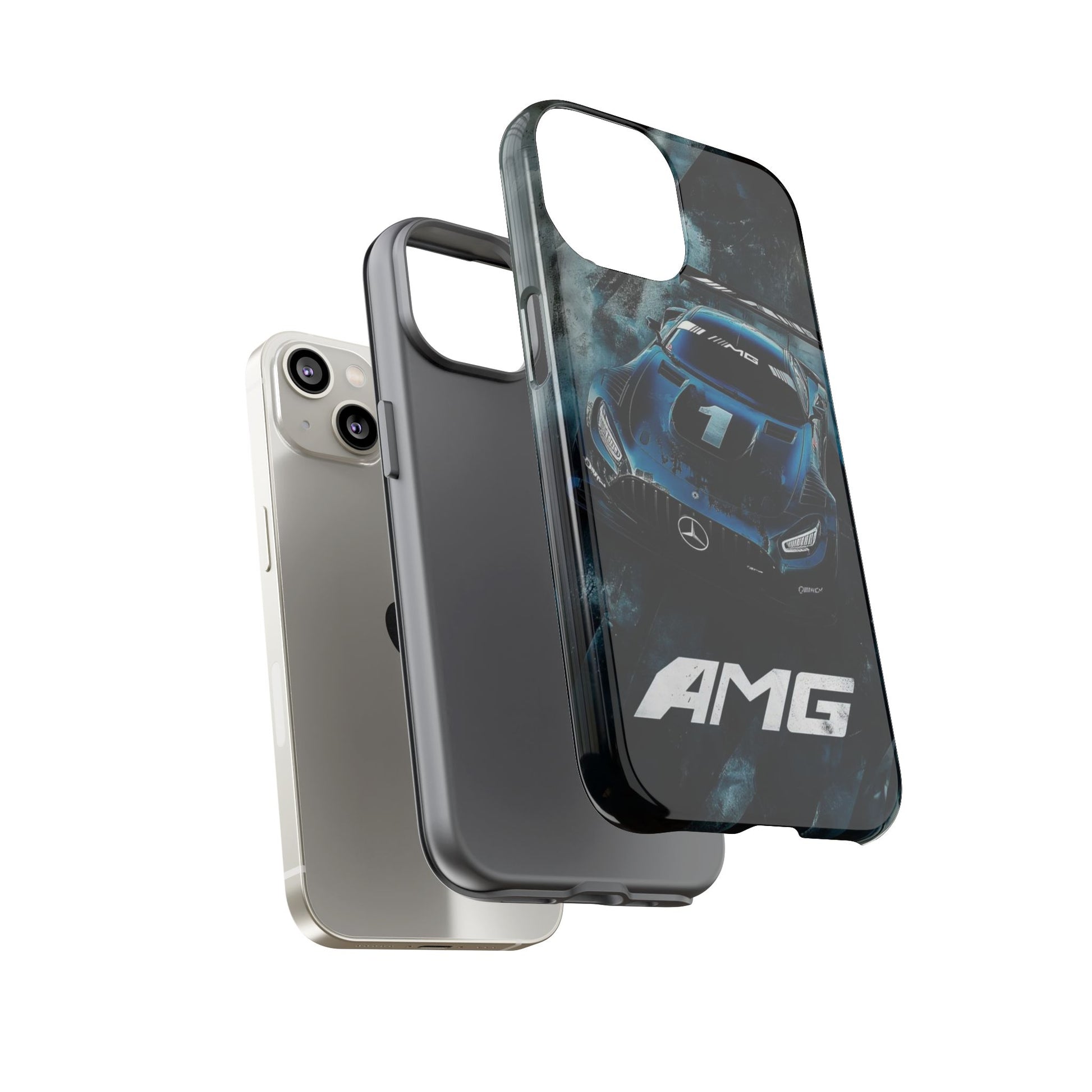 Mercedes AMG Racing Car Tough Cases for iPhones, Samsung, and Pixel
