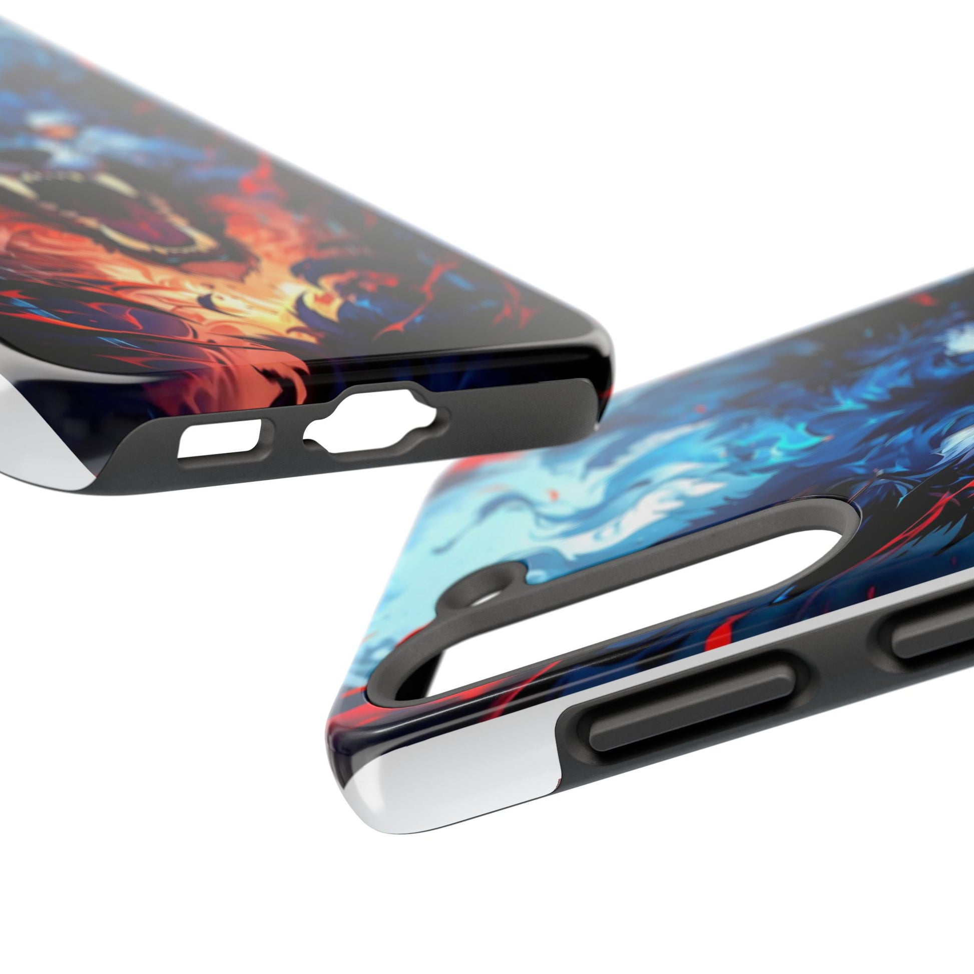 Aggressive Wolf Art Themed Tough Phone Cases for Iphones & Samsung Phones