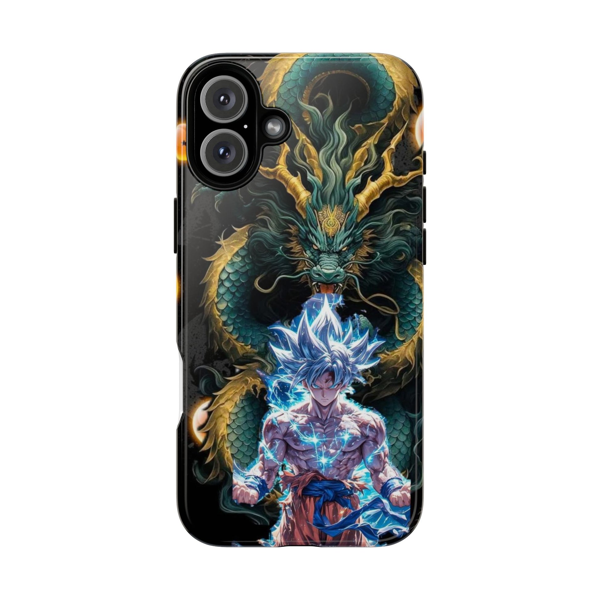 Anime Goku x Shenron Dragonball Z Tough Cases for iPhones, Samsung, and Pixel