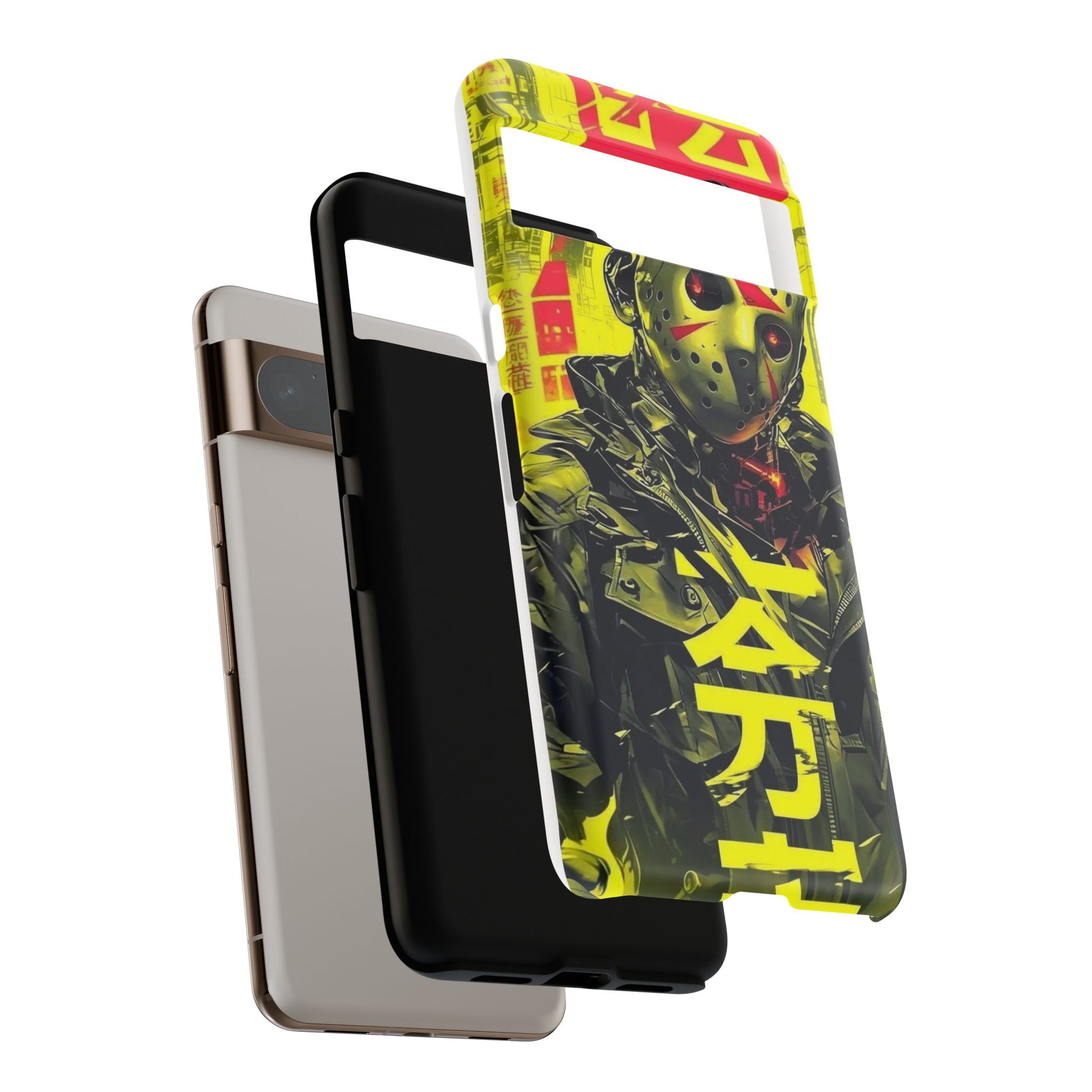 Cyberpunk X Jason Voorhees Tough Cases for iPhones, Samsung, and Pixel