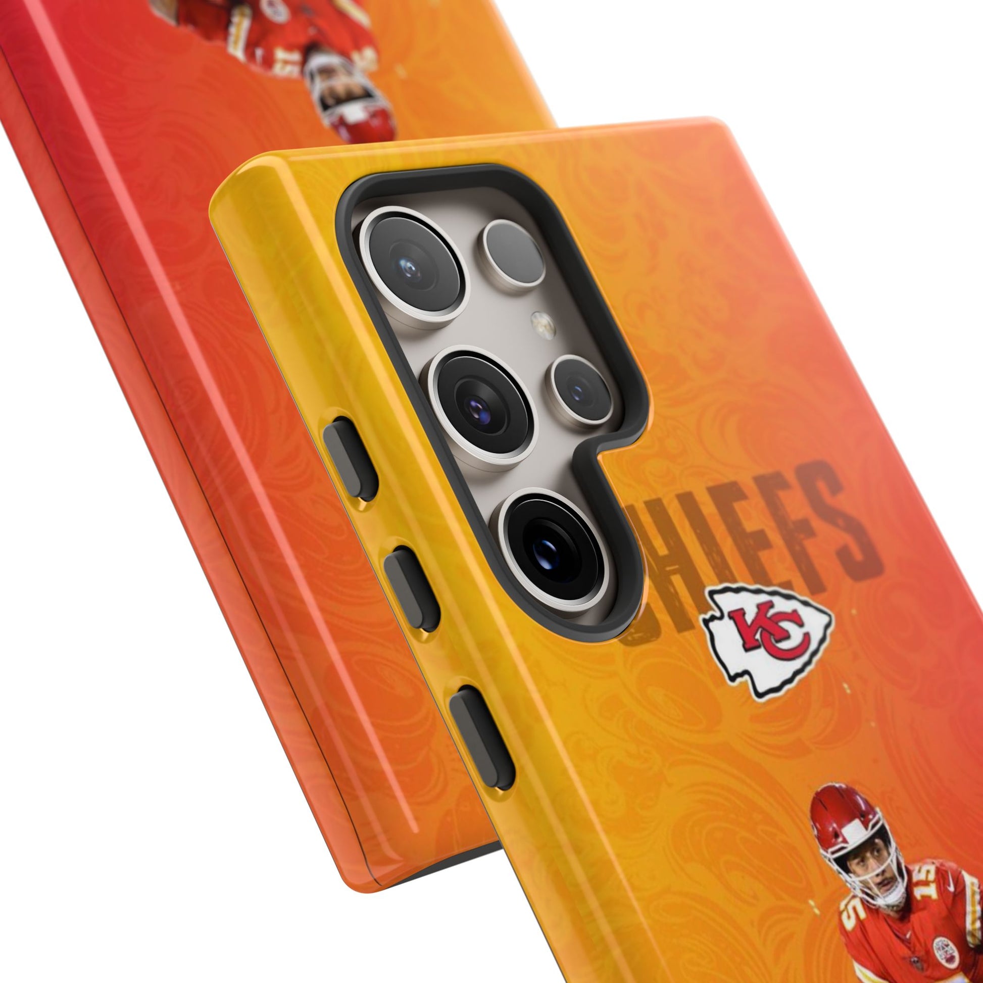 Kansas City Chiefs Patrick Mahomes Football Tough Cases for iPhones, Samsung, and Pixel