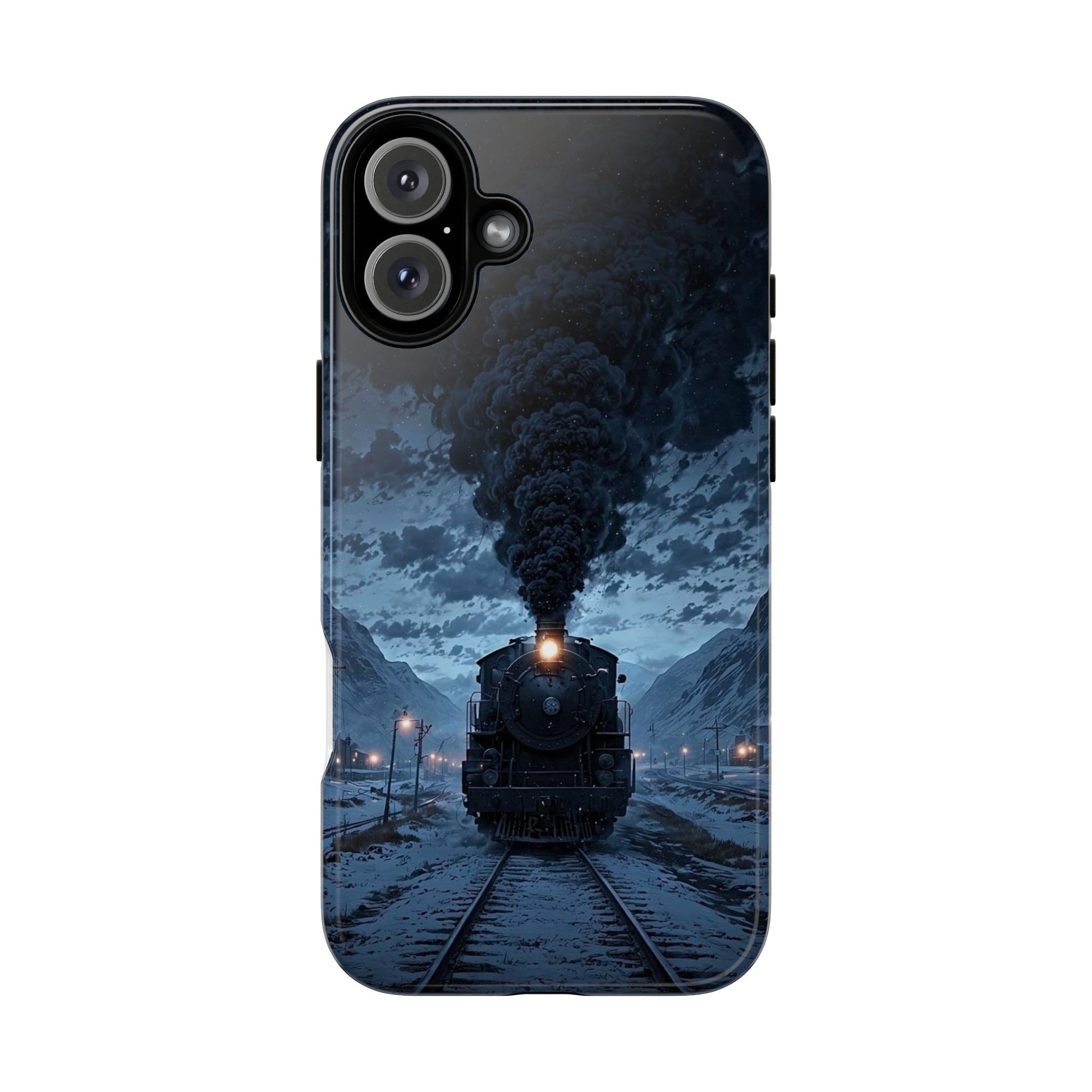 Steam Engine Train Themed Tough Cases for iPhones, Samsung, and Pixel