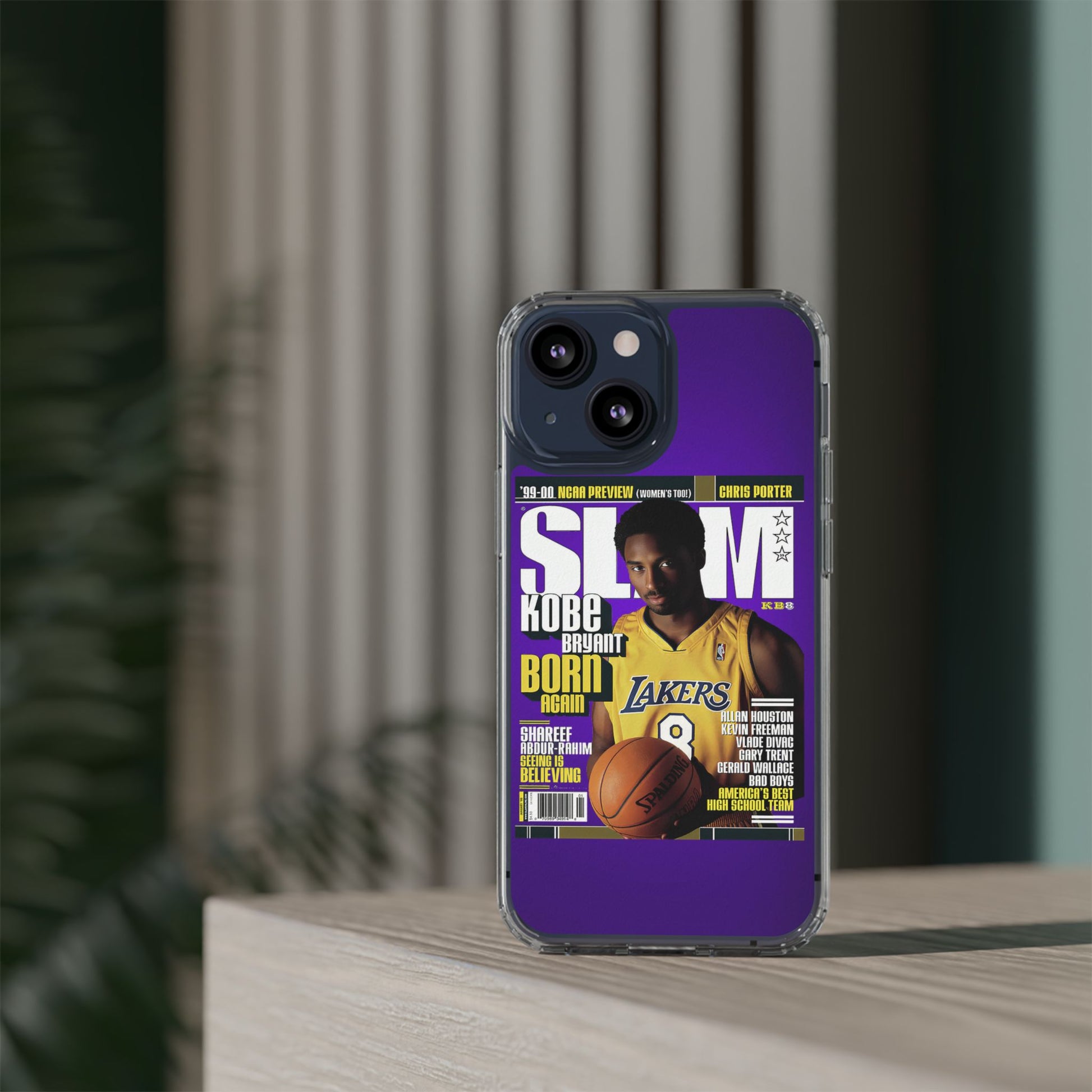 SLAM Cover Kobe Basketball Inspired design Clear Phone Cases