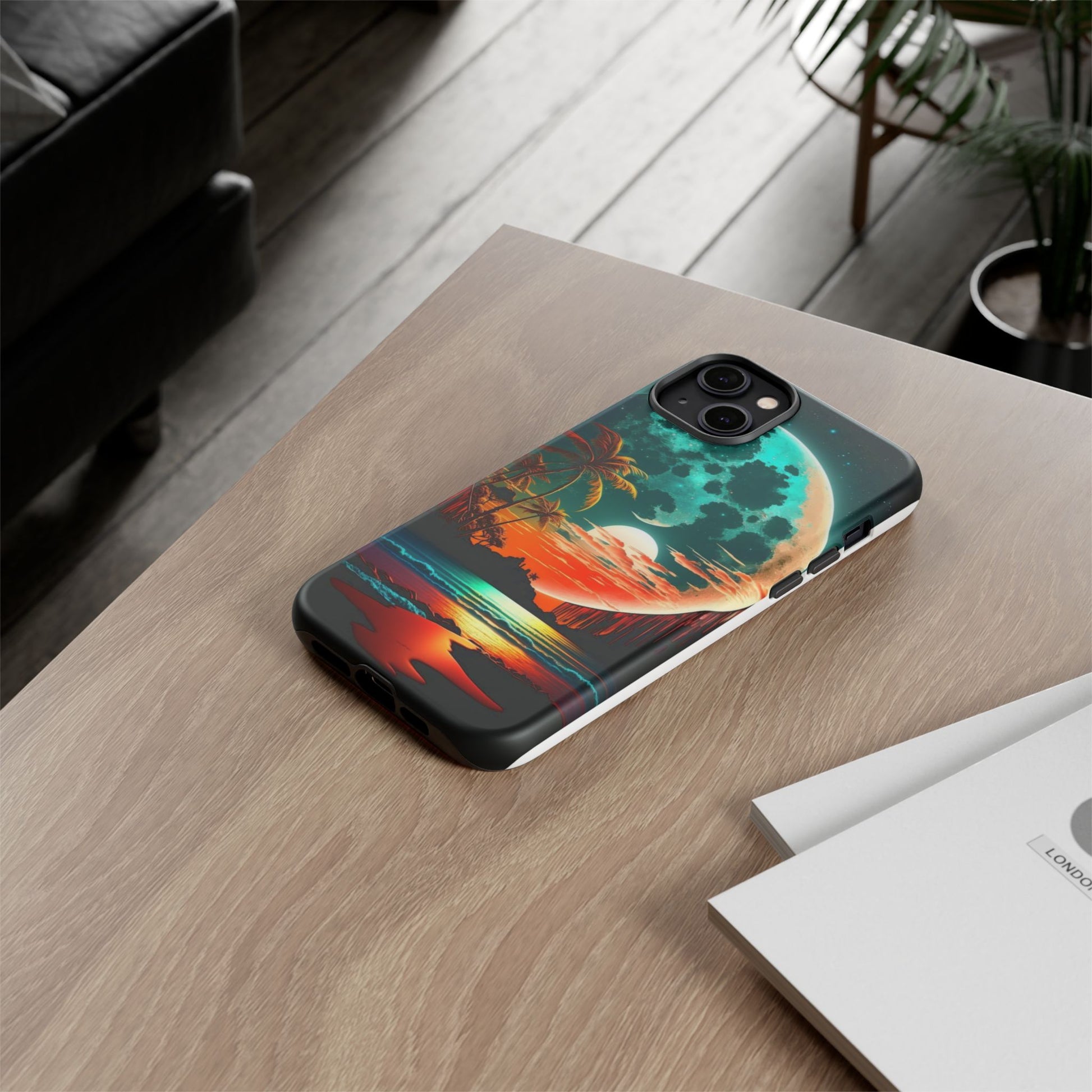 Fantasy Beach Sunset Landscape Phone Case for iPhone, Samsung Galaxy, & Pixel Phones