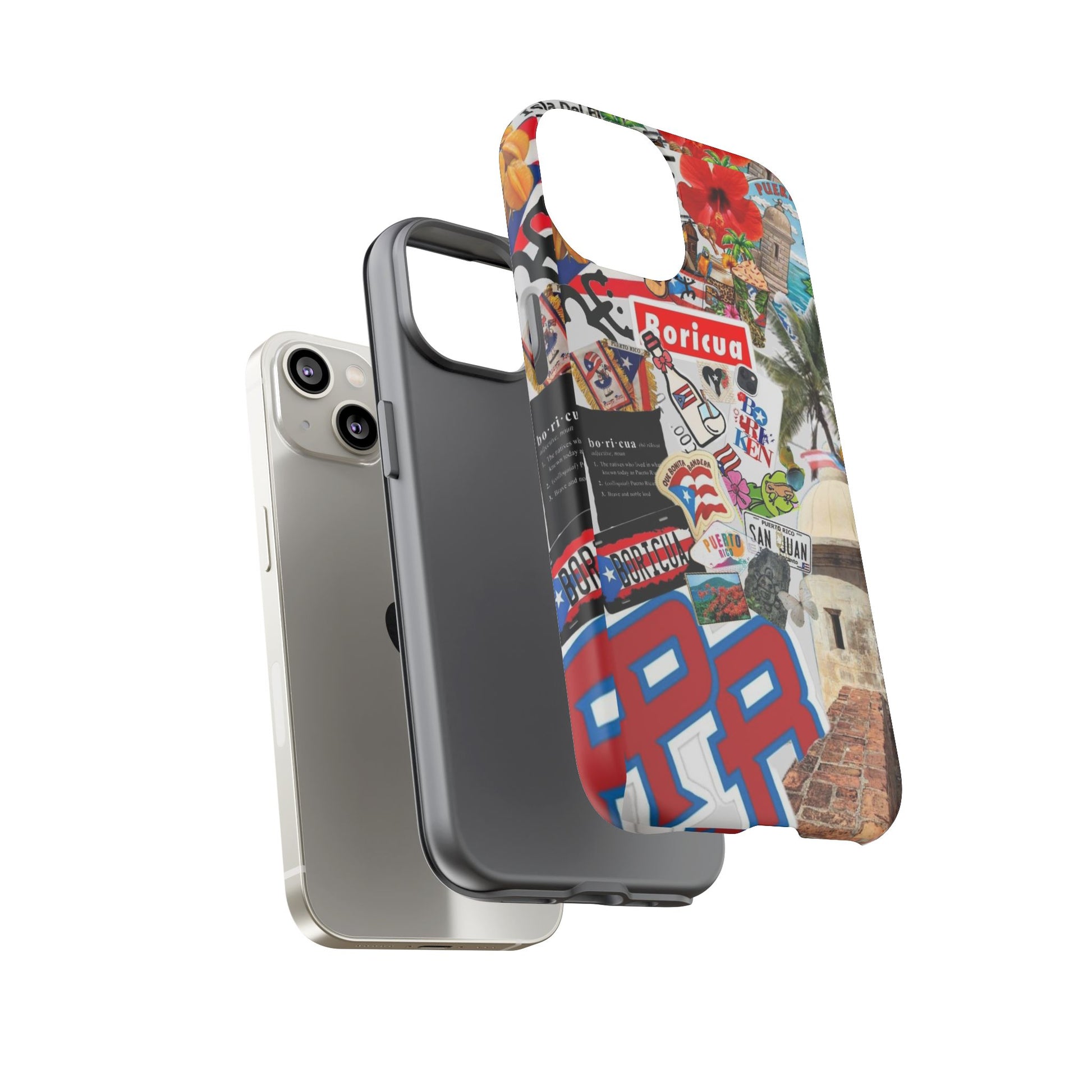 Puerto Rico Boricua Art Tough Cases for iPhones, Samsung, and Pixel