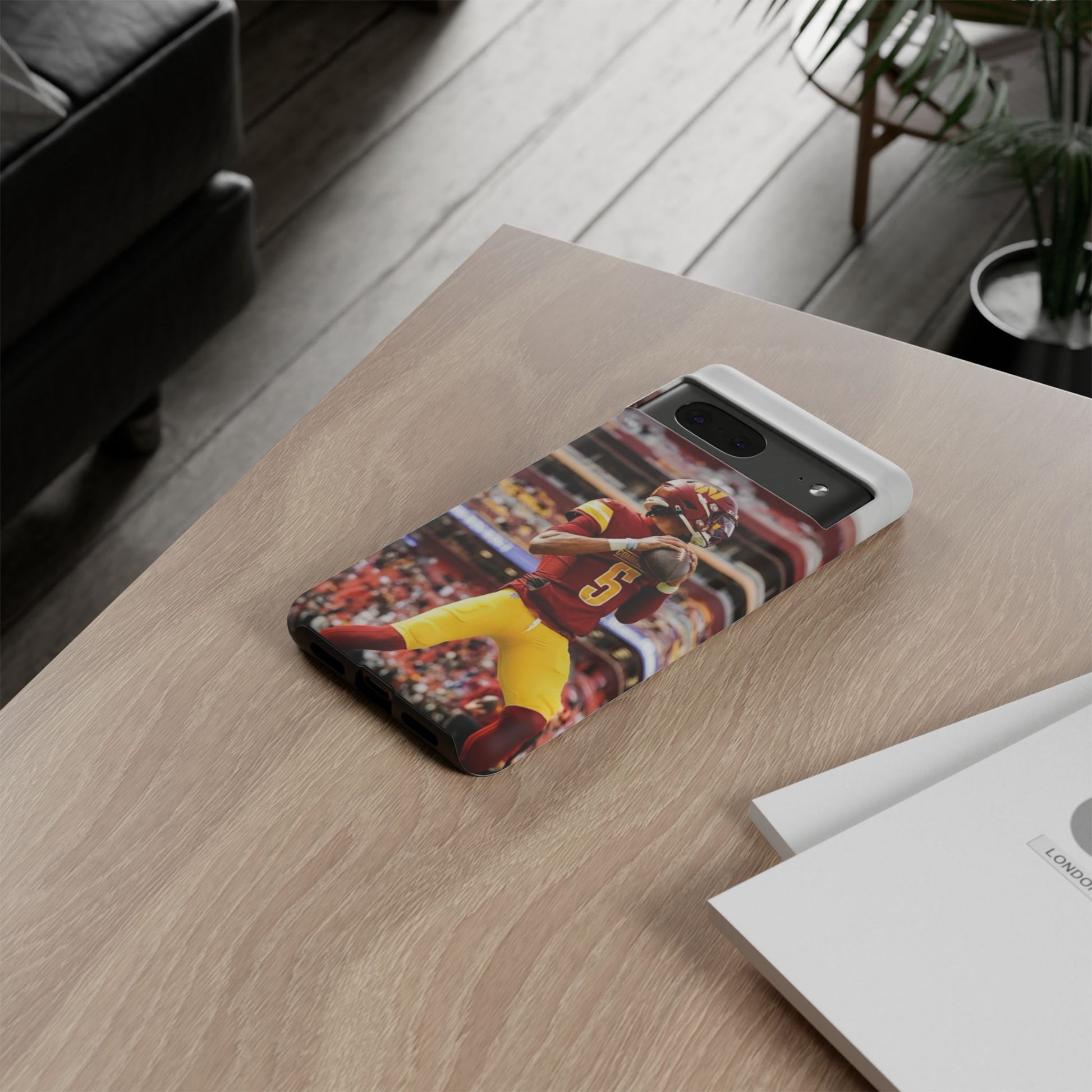 Jayden Daniels Washington Football Tough Cases for iPhones, Samsung, and Pixel