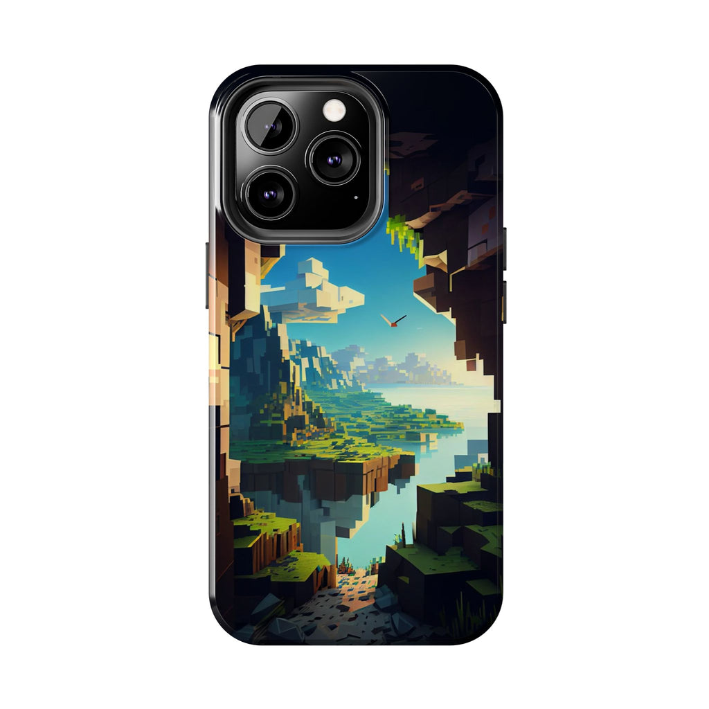 World of Minecraft Tough Phone Cases for Iphones & Samsung Phones Durable