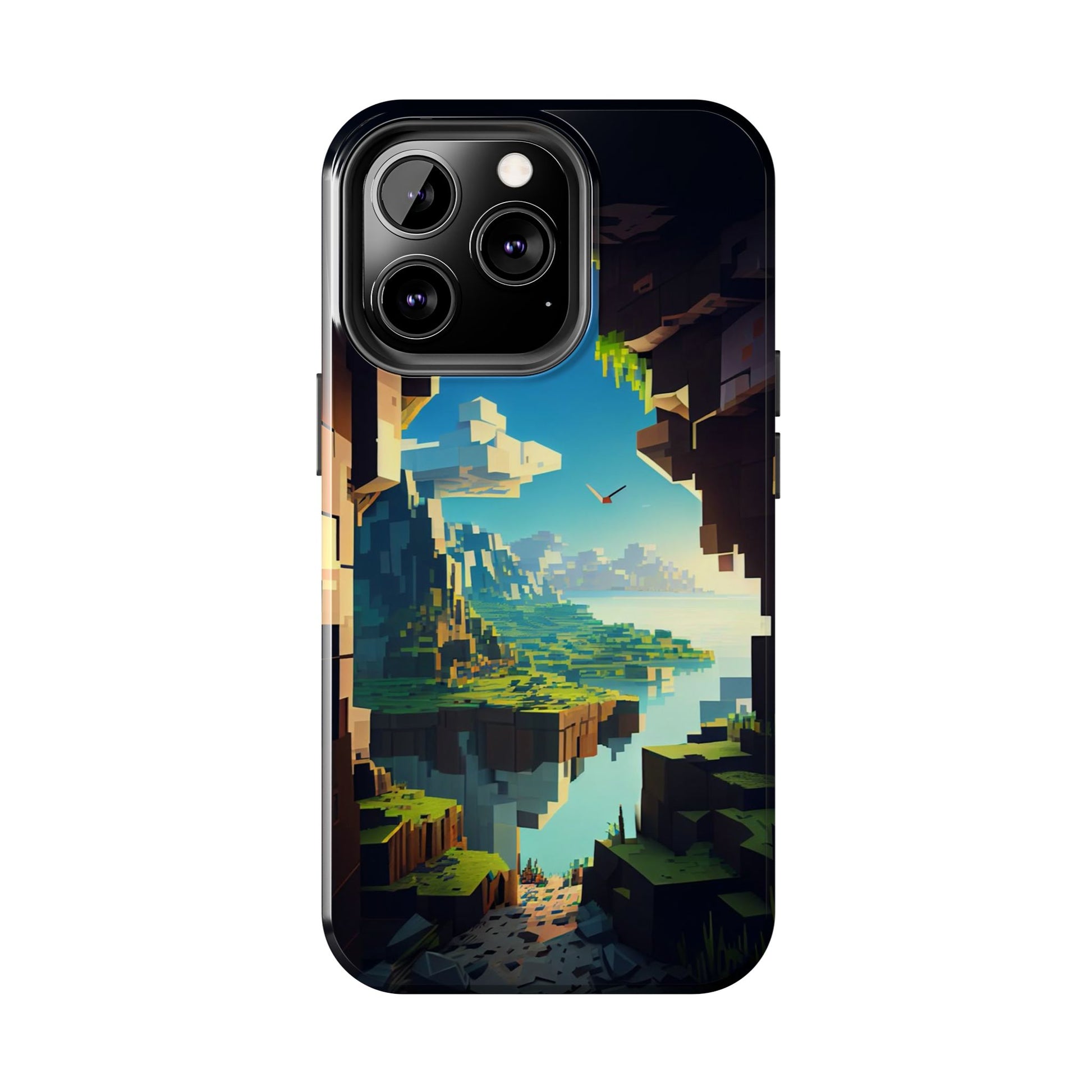 World of Minecraft Tough Phone Cases for Iphones & Samsung Phones Durable