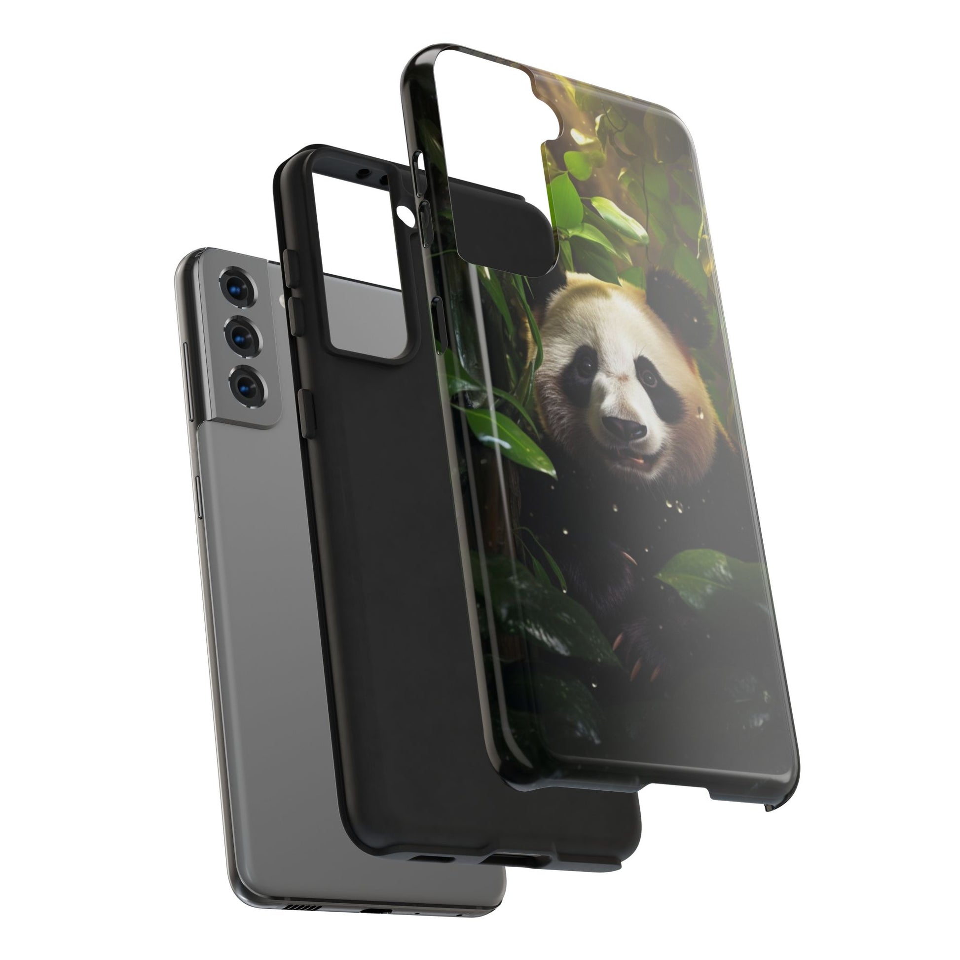Smiling Panda Theme Phone Cases for iPhones & Samsung Phones