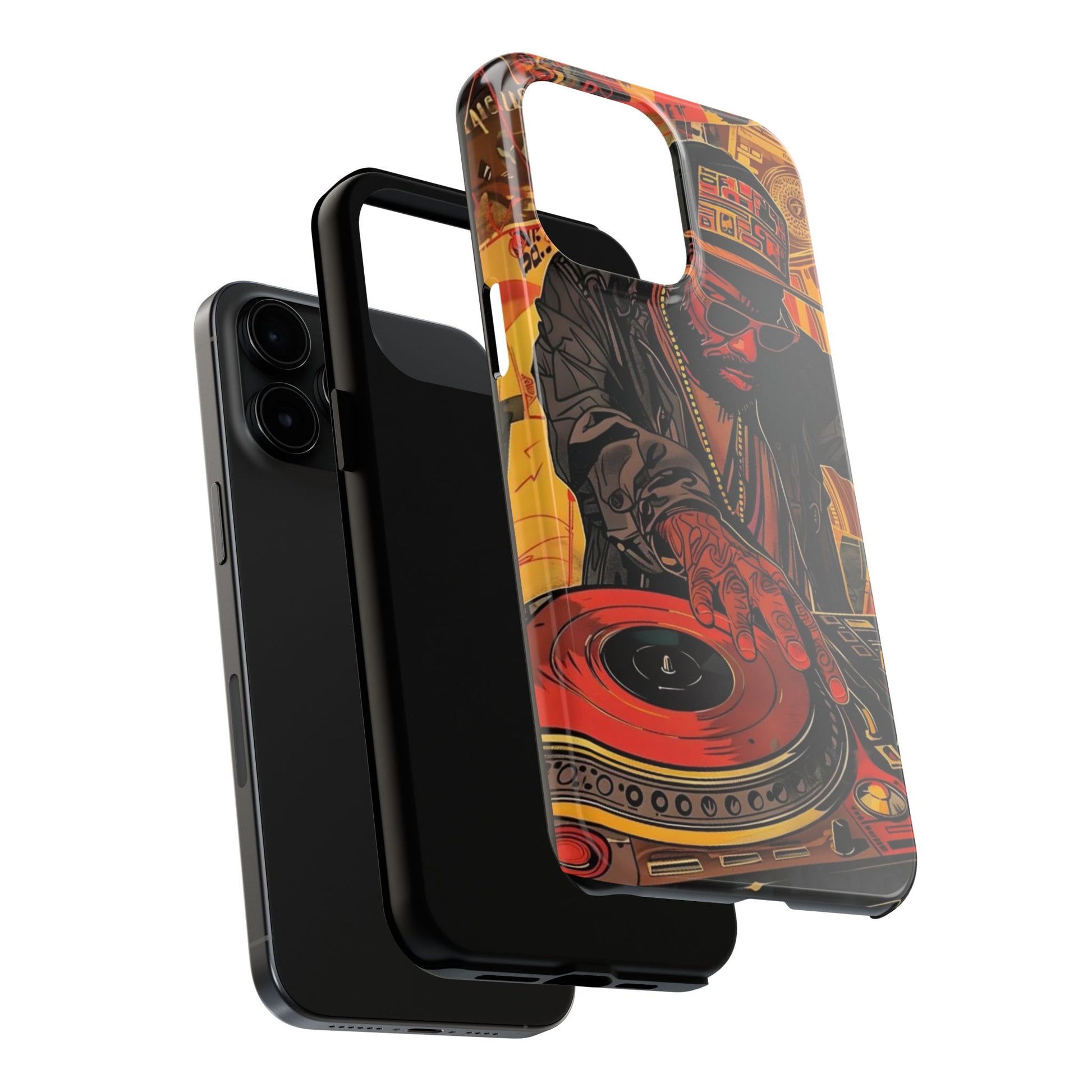 DJ on Turntables Hip Hop Phone Cases for Iphones & Samsung Phones