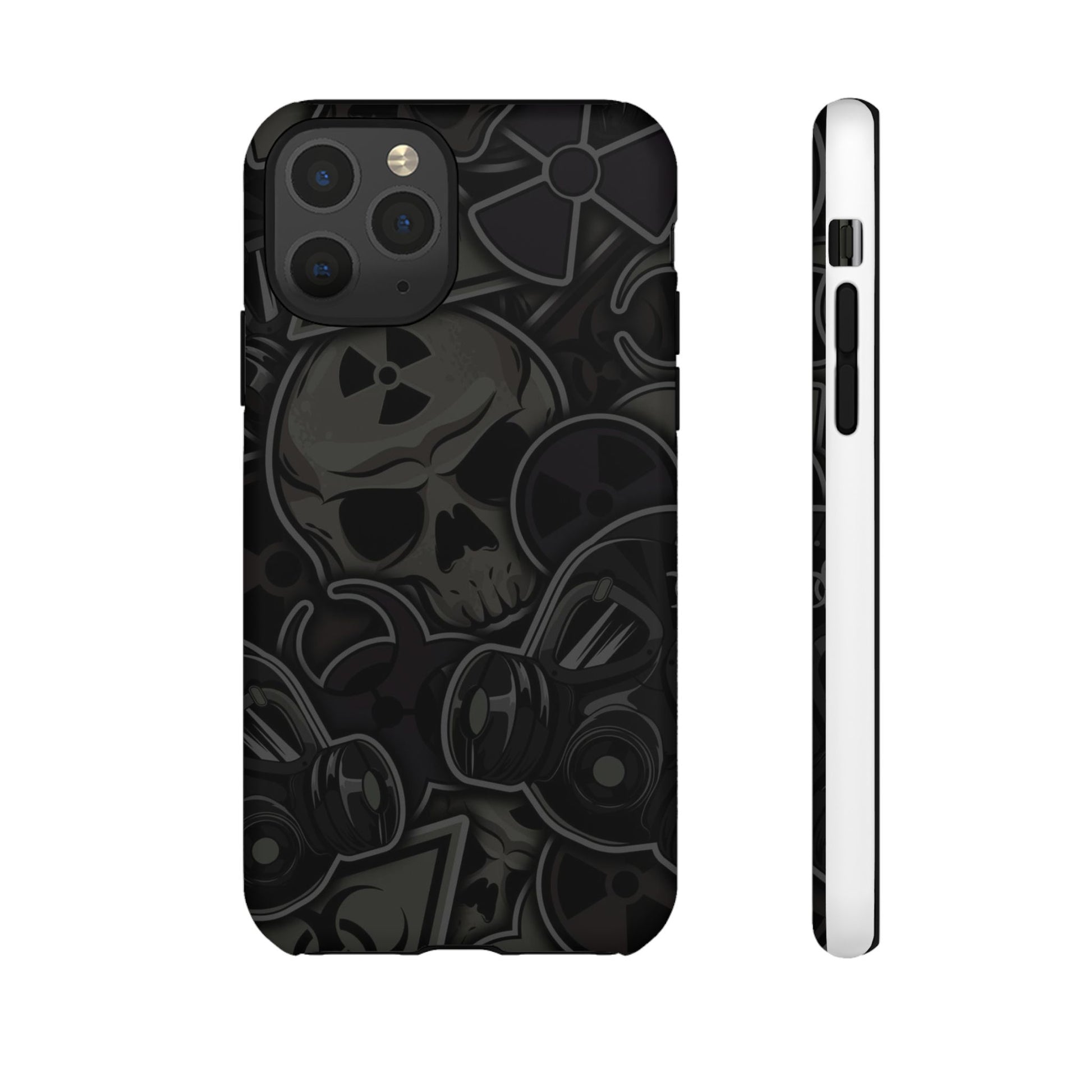 Tough Cases Phone Case, Edgy Skull Design Phone Cover, Gothic Cell Phone Shell