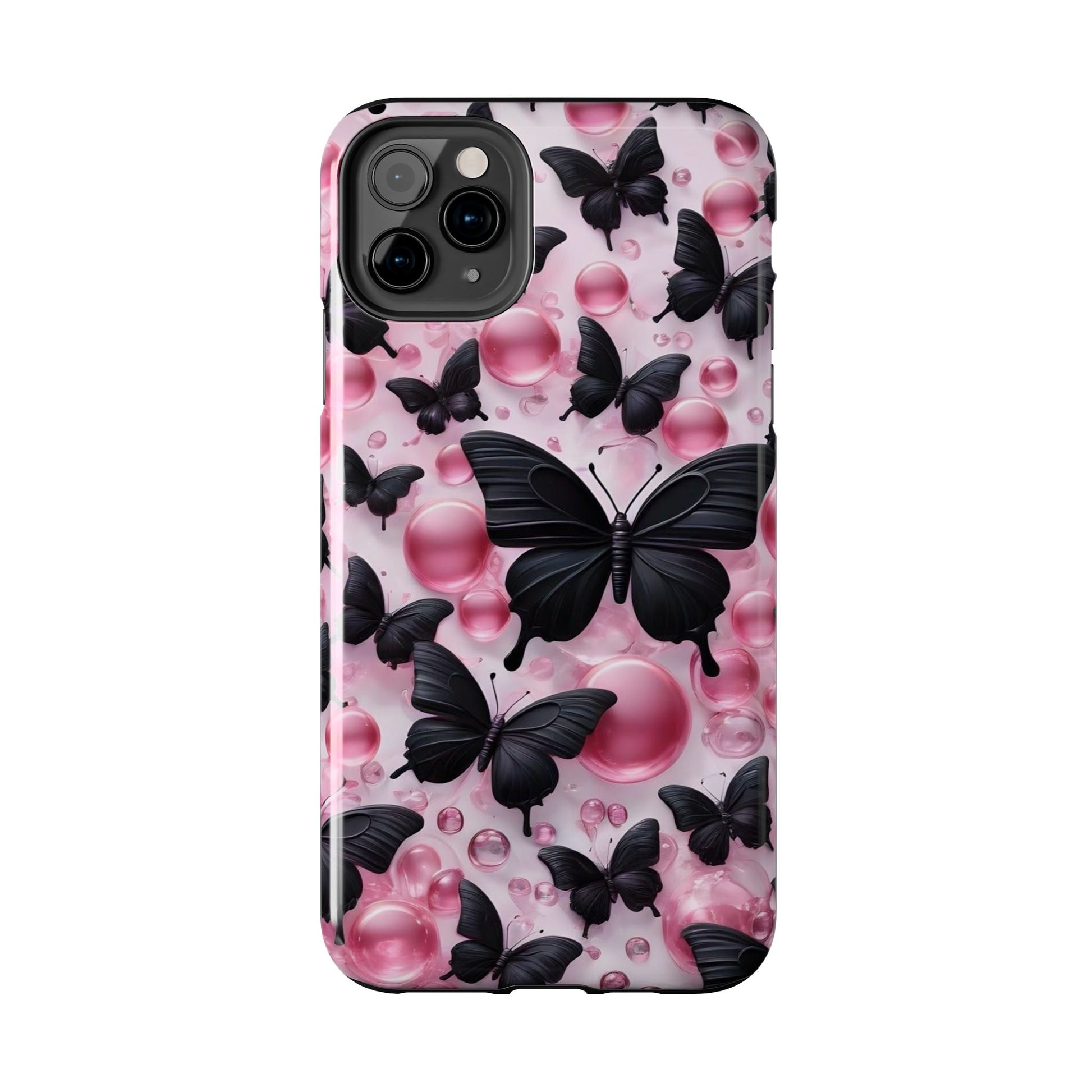 Pearls and Butterflies Theme Phone Cases for iPhones & Samsung Phones