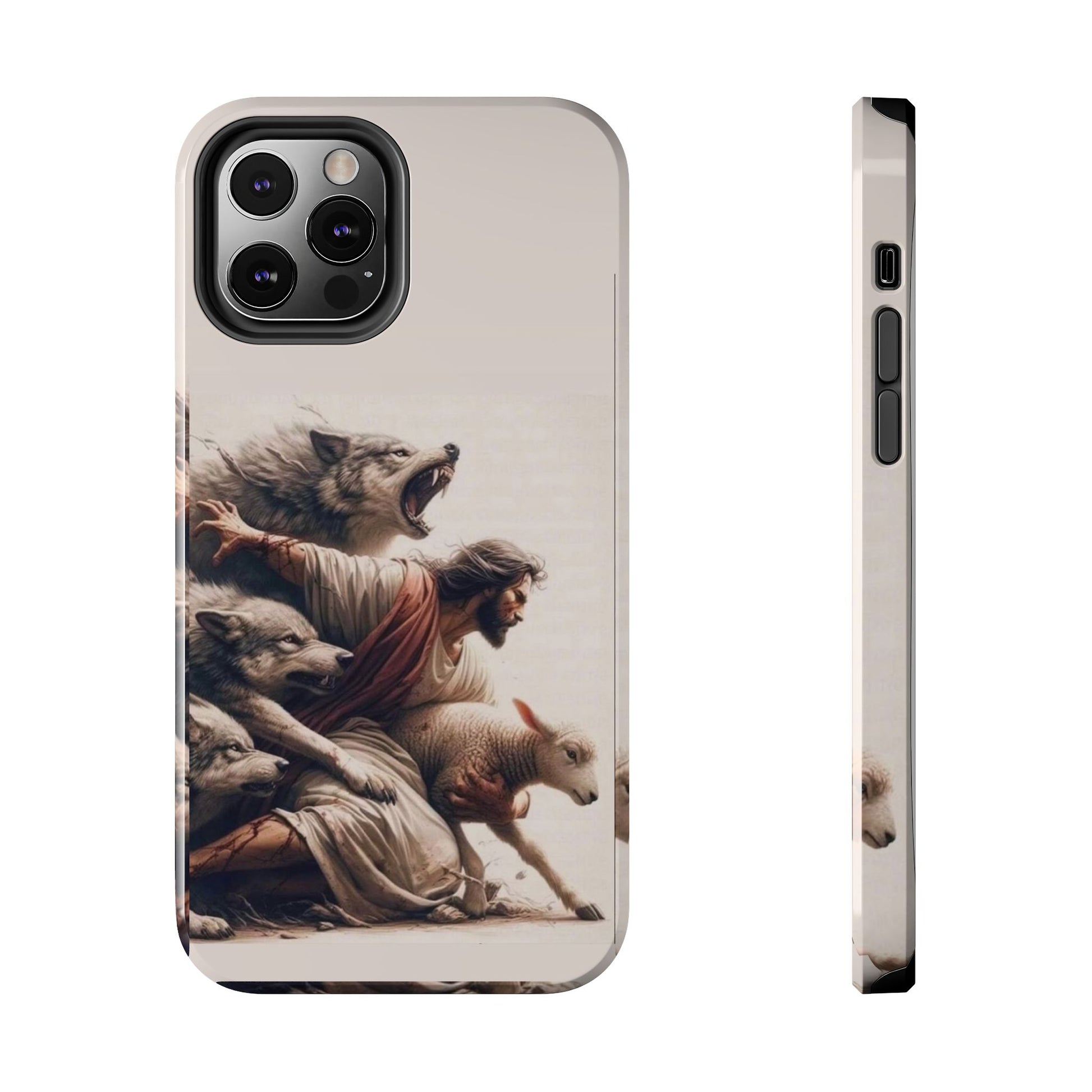 Jesus x Wolves Christian Themed Tough Phone Cases for Iphones & Samsung Phones
