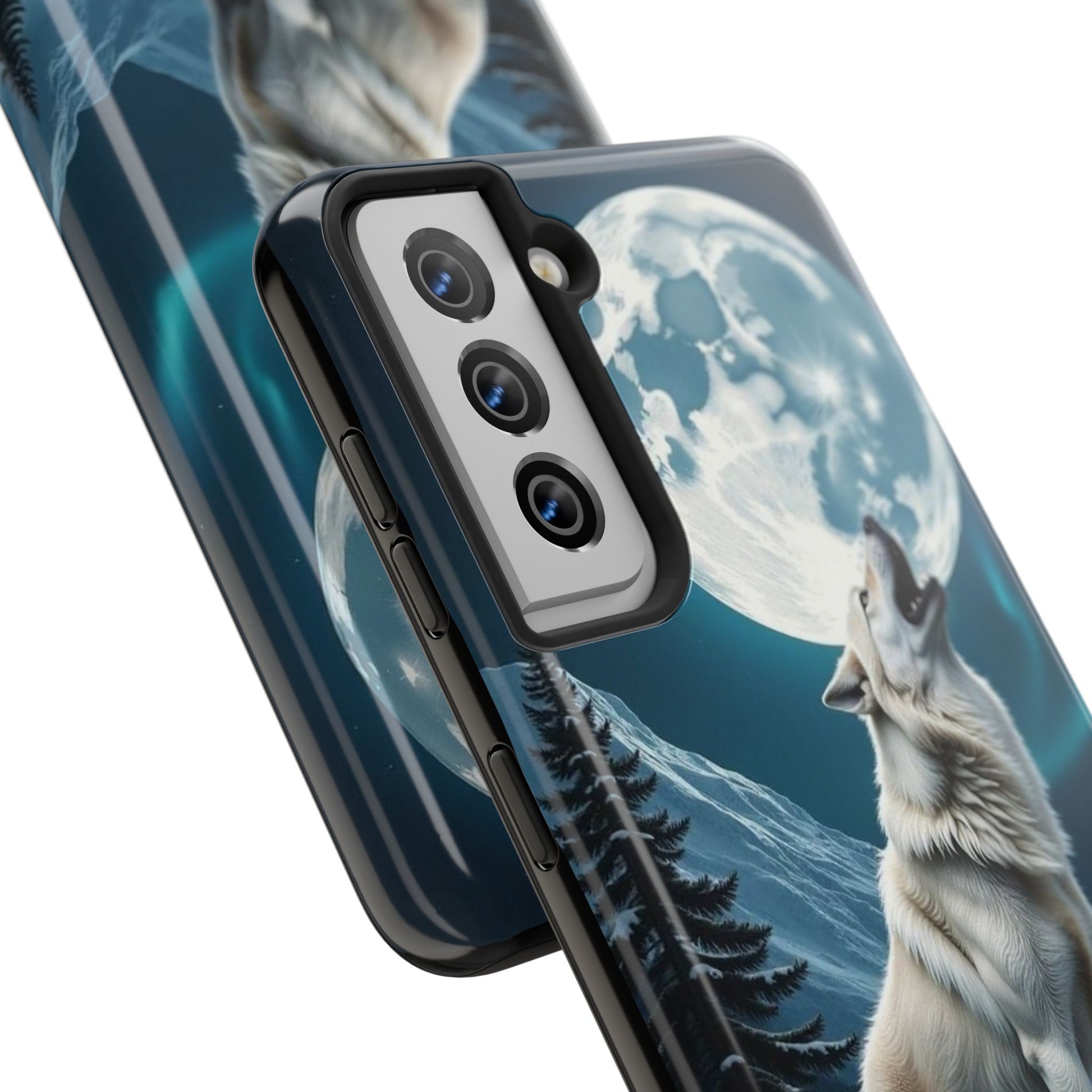 Howling Wolf Theme Phone Cases for iPhones & Samsung Phones