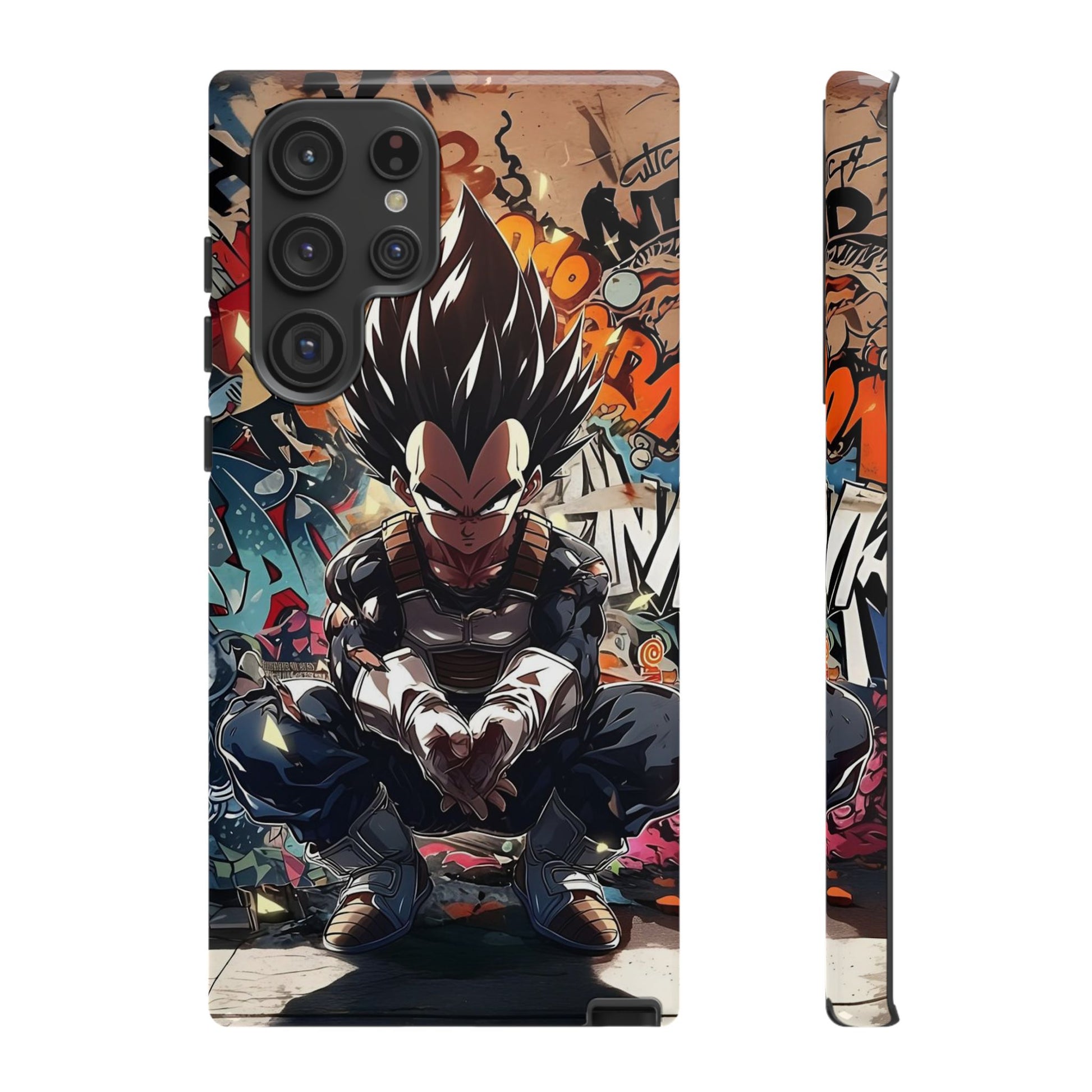 Anime Vegeta Dragon ball Z Tough Cases for iPhones, Samsung, and Pixel