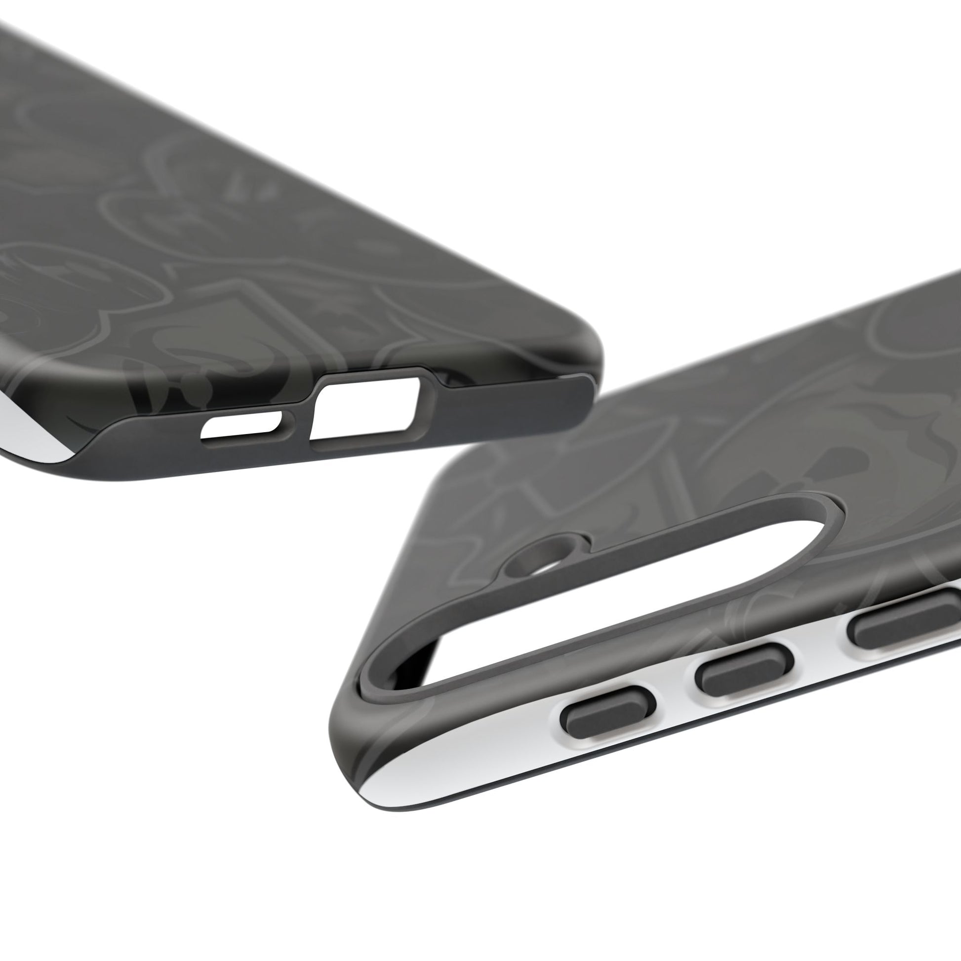 Tough Cases Phone Case, Edgy Skull Design Phone Cover, Gothic Cell Phone Shell