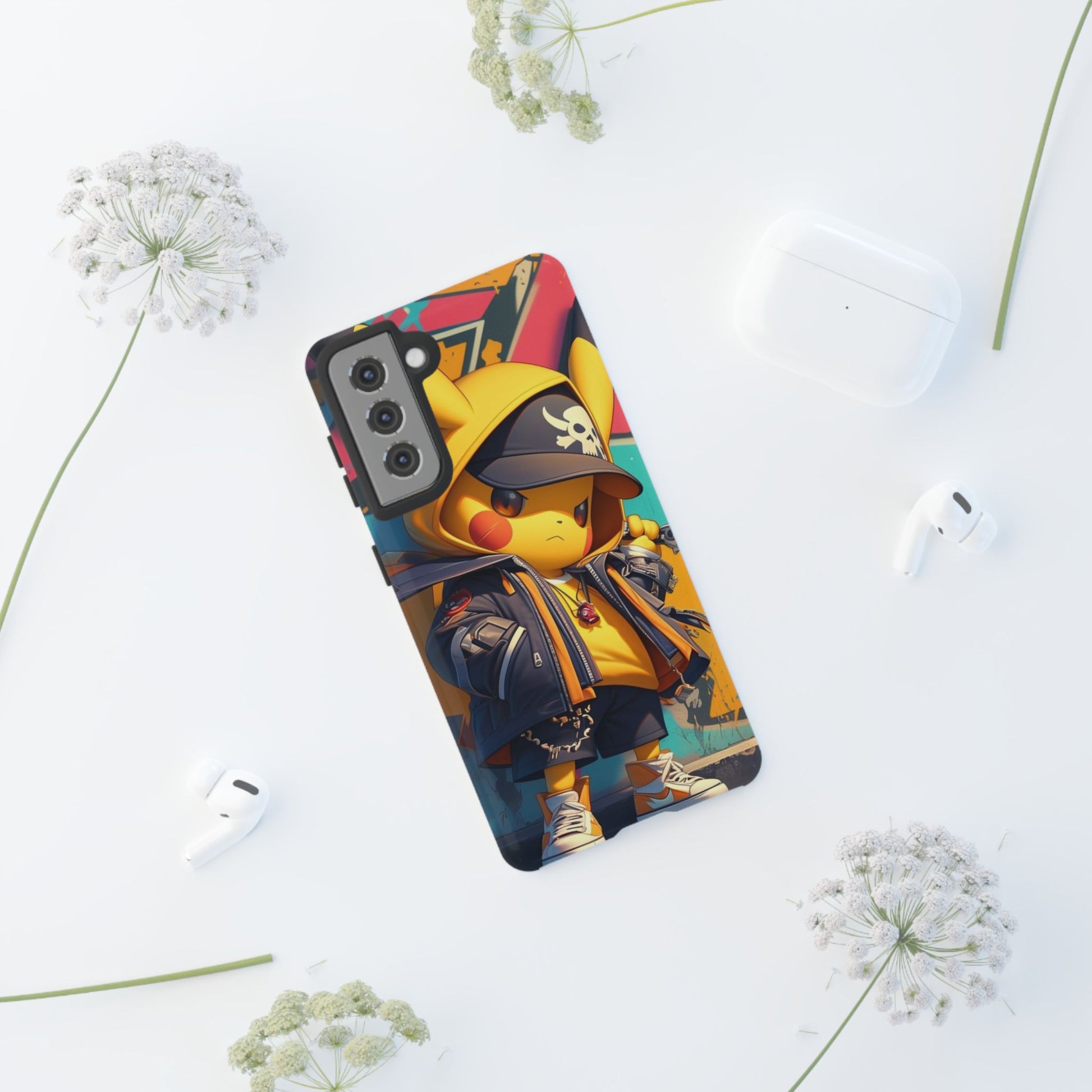Cute Poke Bear Phone Case, Tough Cases for iPhones, Samsung, and Pixel