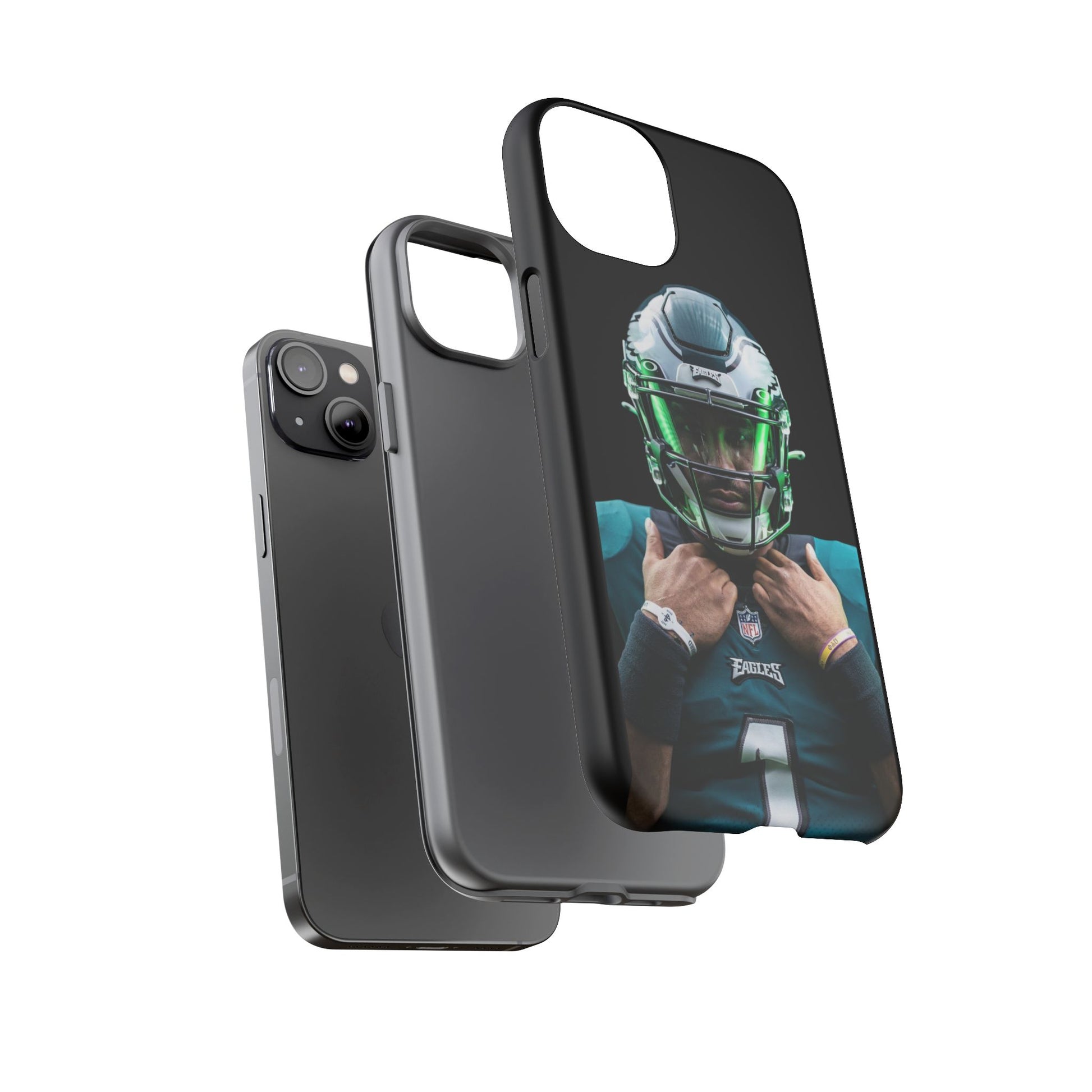 Eagles Football Jalen Hurts Tough Cases for iPhones, Samsung, and Pixel
