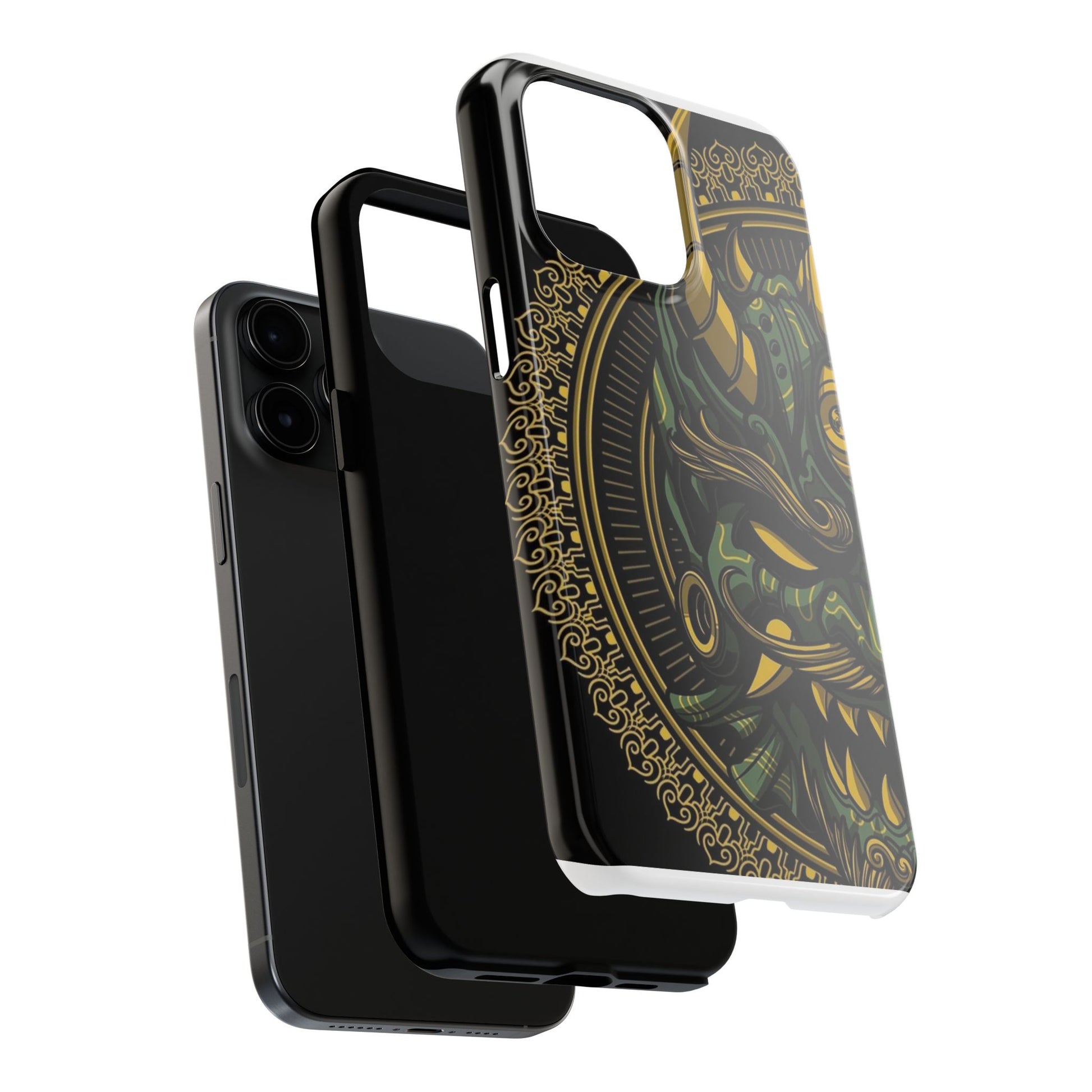 Kabuki Mask Theme Phone Cases for Iphones & Samsung Durable